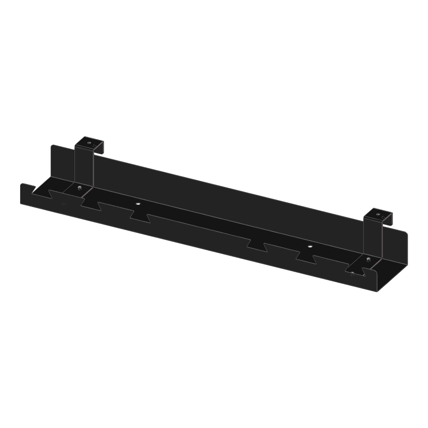 Black Under-Desk Cable Management Tray