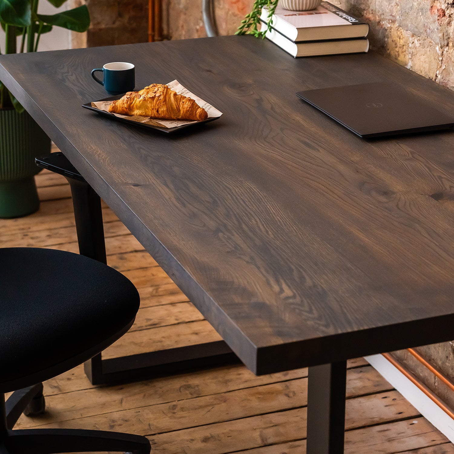 Black Wood Desk