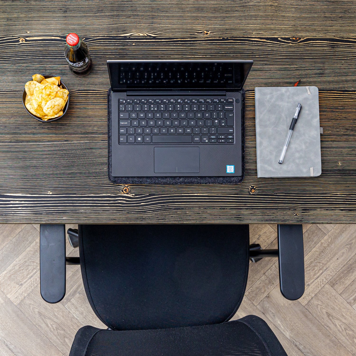 Black Wooden Desks