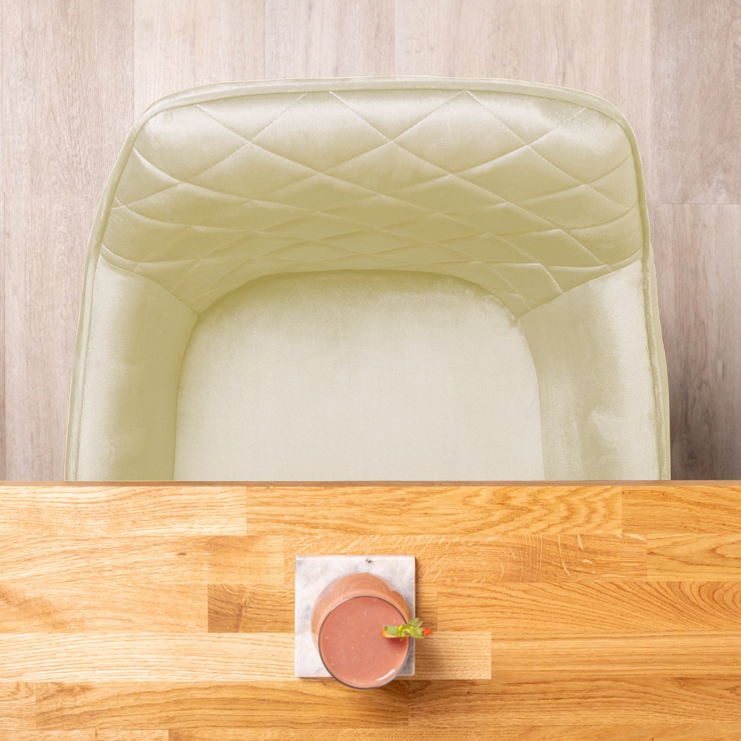 Buttercream Velvet Dining Chair