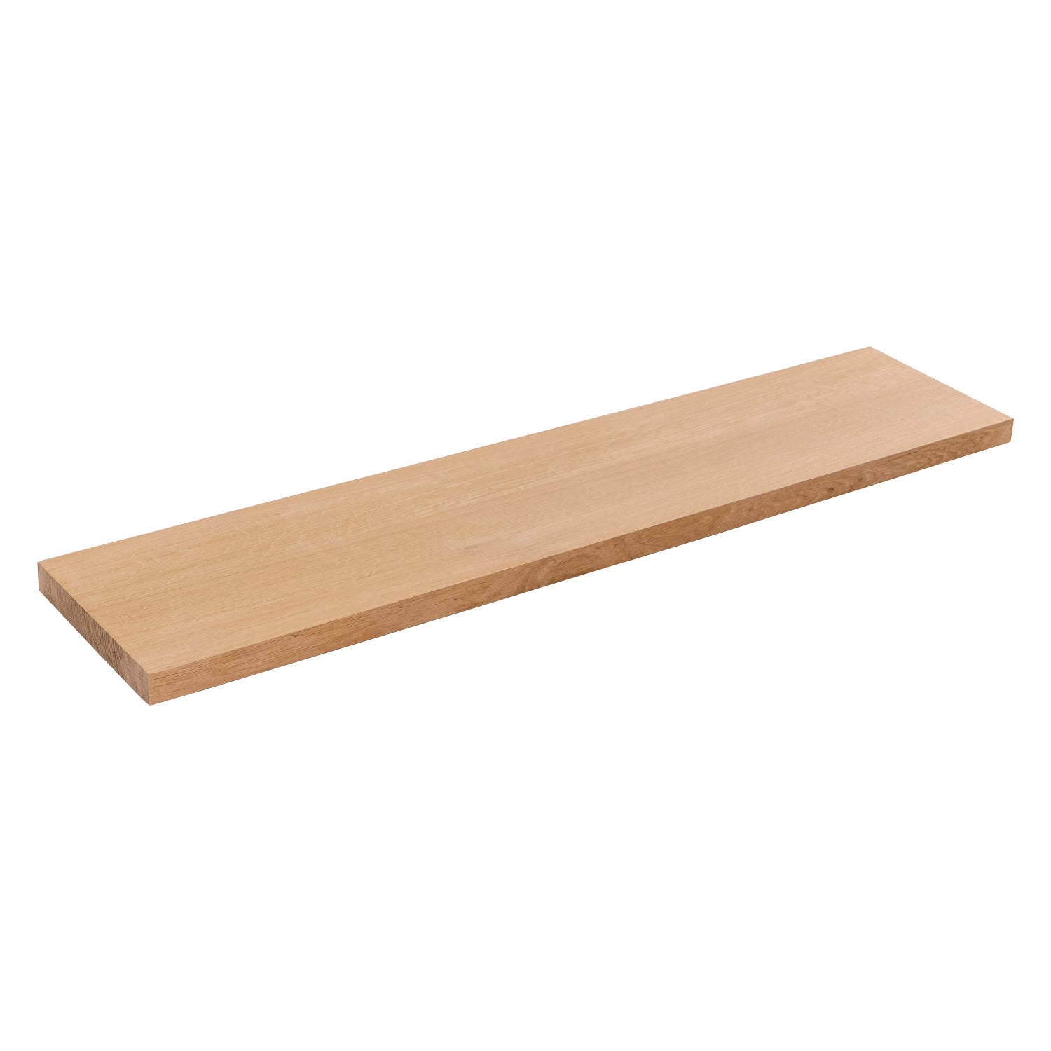 Full Stave Prime Oak Solid Wood Shelf 27mm thick