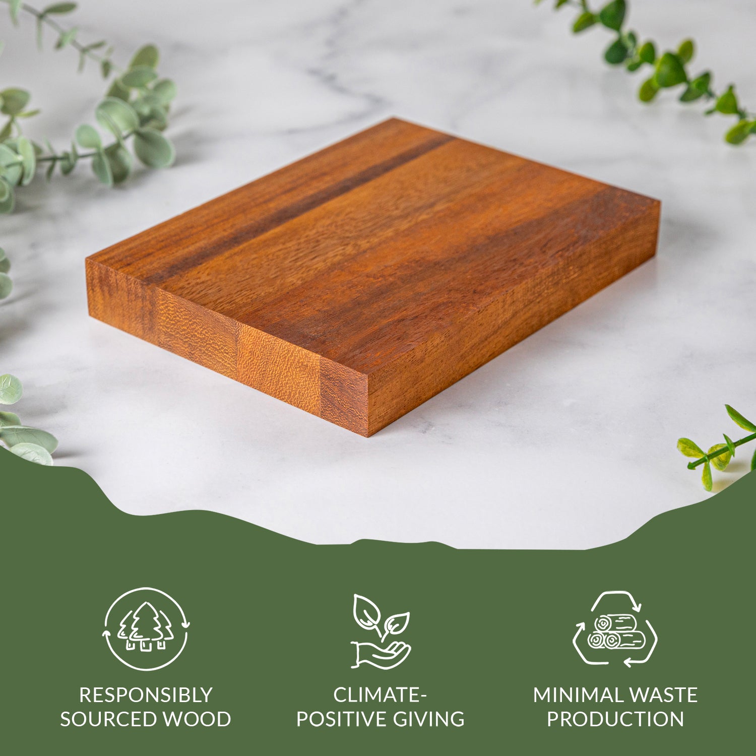 Iroko Wood Sample 200mm X 150mm X 27mm