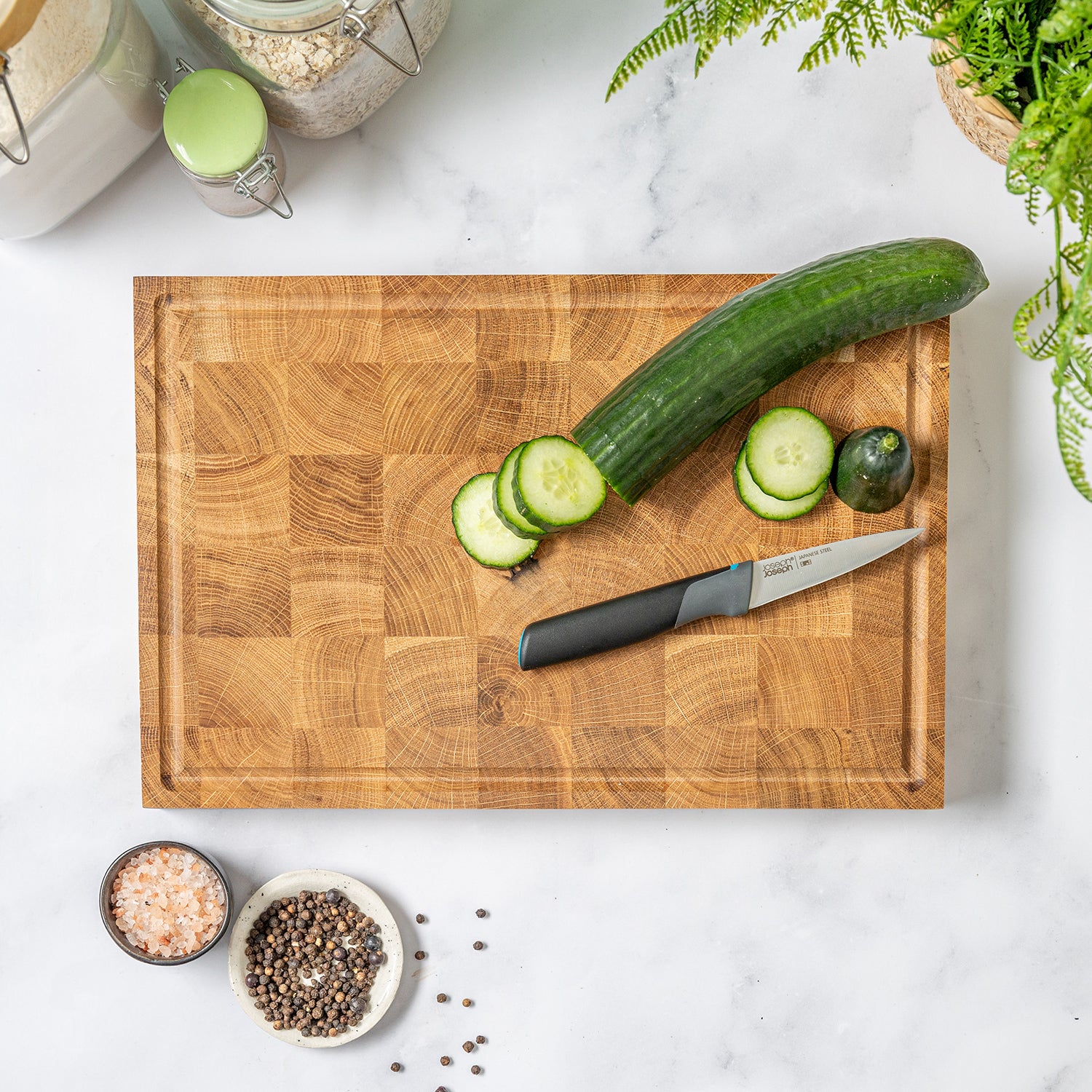 Oak End Grain Wooden Cutting Board