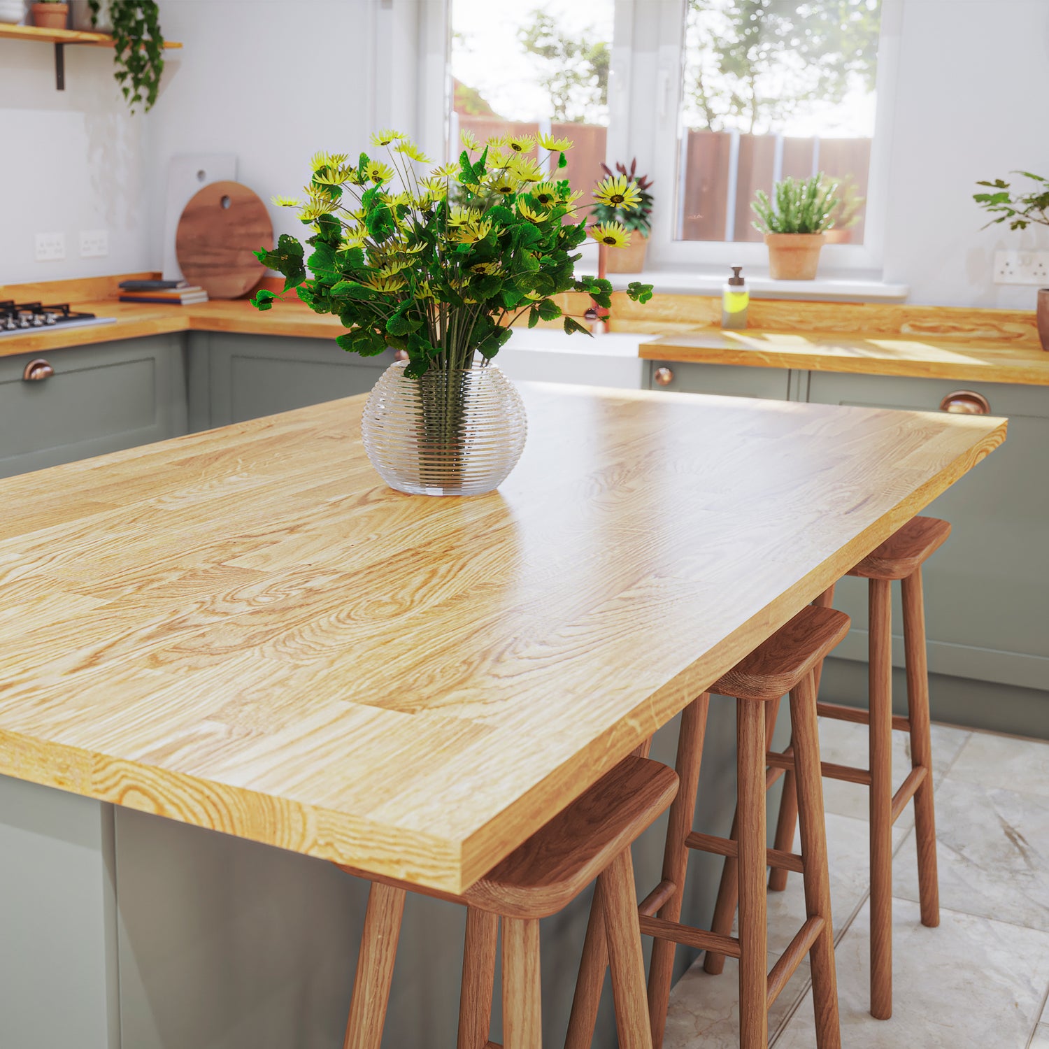 Oak Kitchen Worktop Upstands