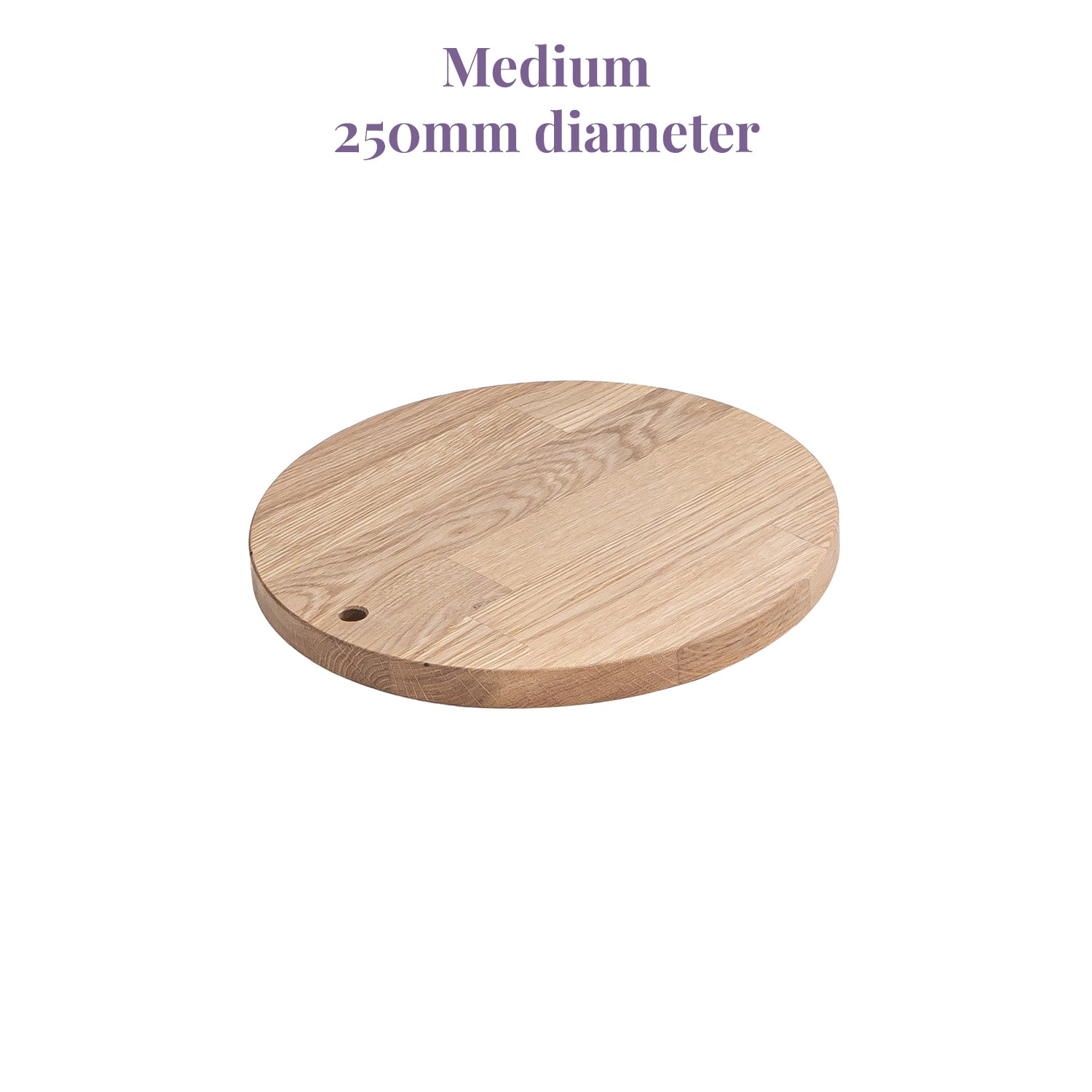 Oak Round Serving Board