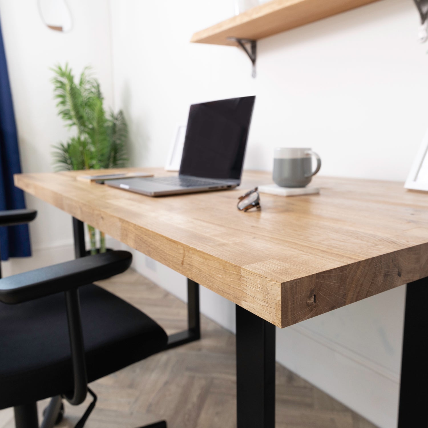 Oak Solid Wood Desktop - 40mm thick (Sanded)