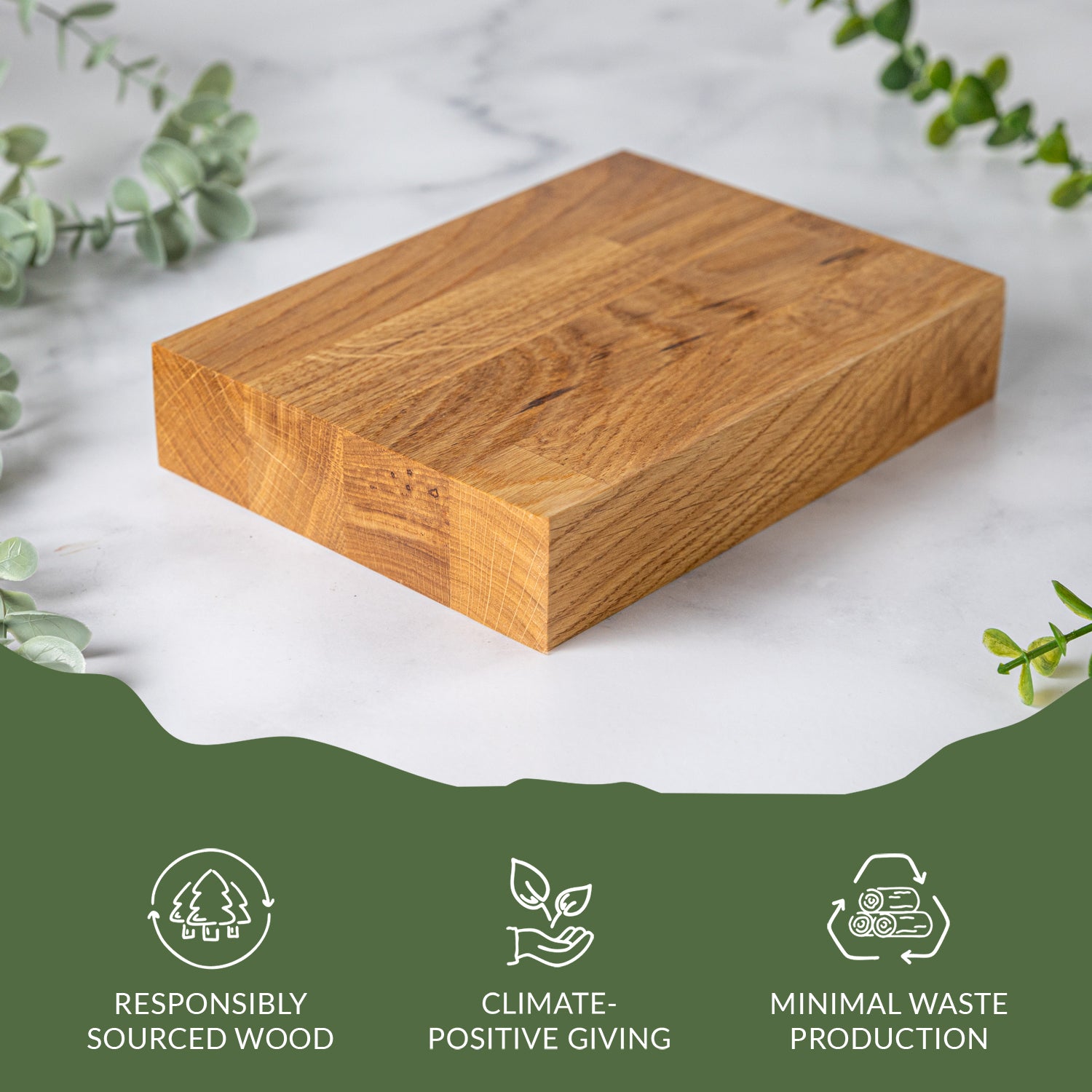 Oak Solid Wood Sample 200mm x 150mm x 40mm