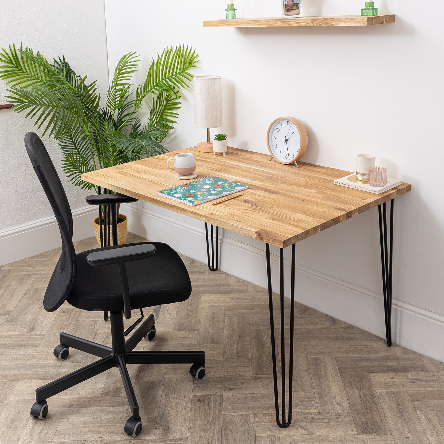 Oak Wooden Desk - 27mm thick desk #length_1200mm depth_800mm