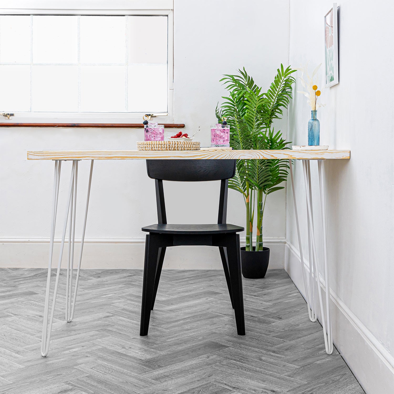 Pine Solid Wood Table tops - White
