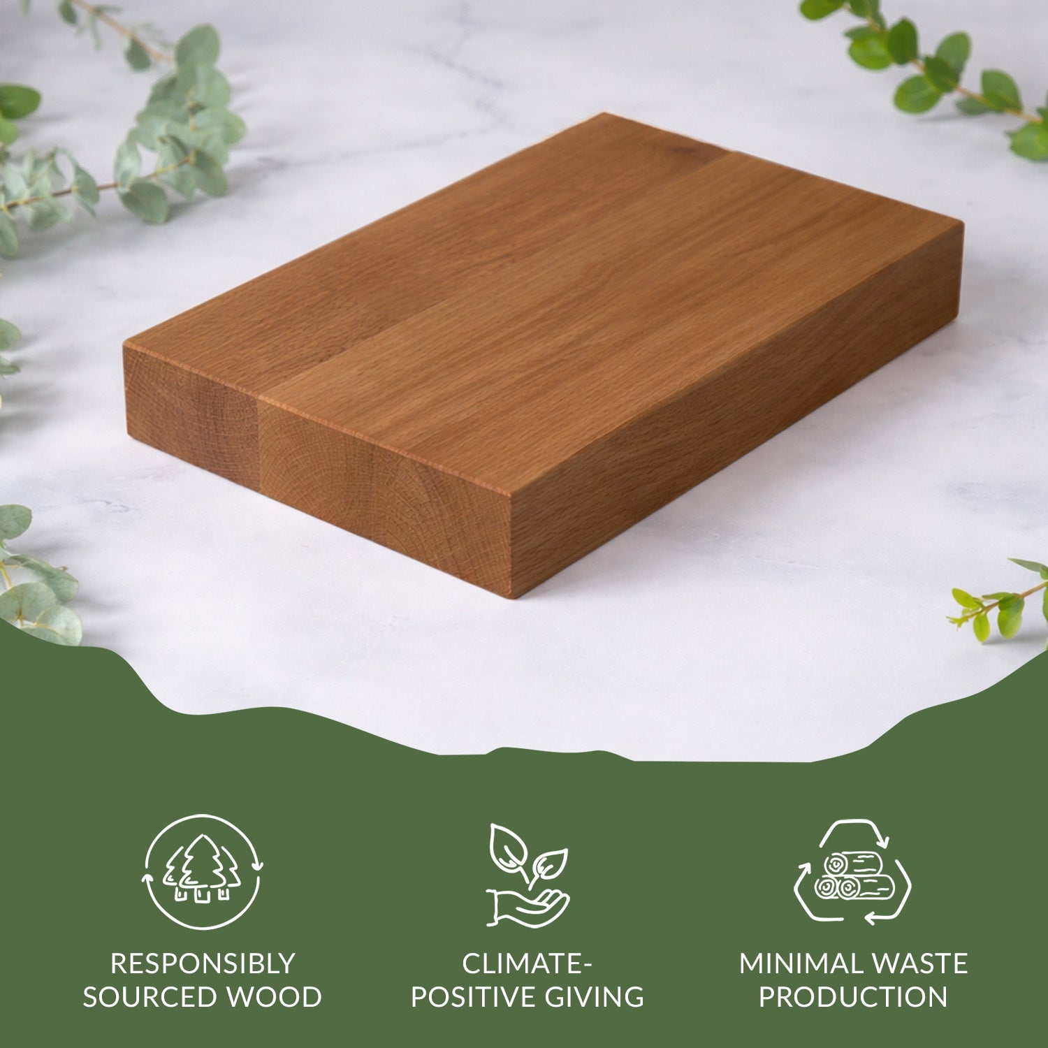Premium Oak Antique Bronze Finish Wood Sample 200mm x 150mm x 40mm