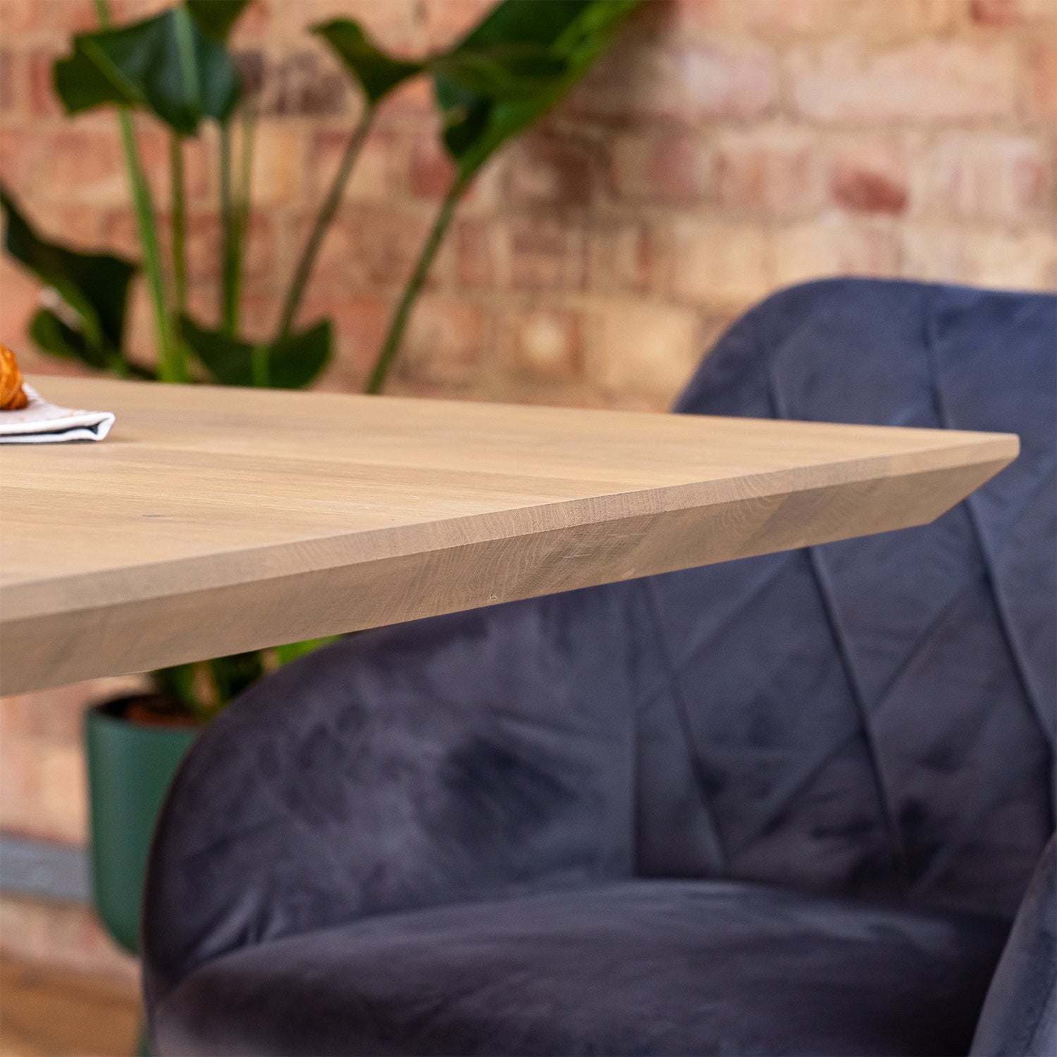 Premium Solid Oak Small Dining Tabletop - White Oak