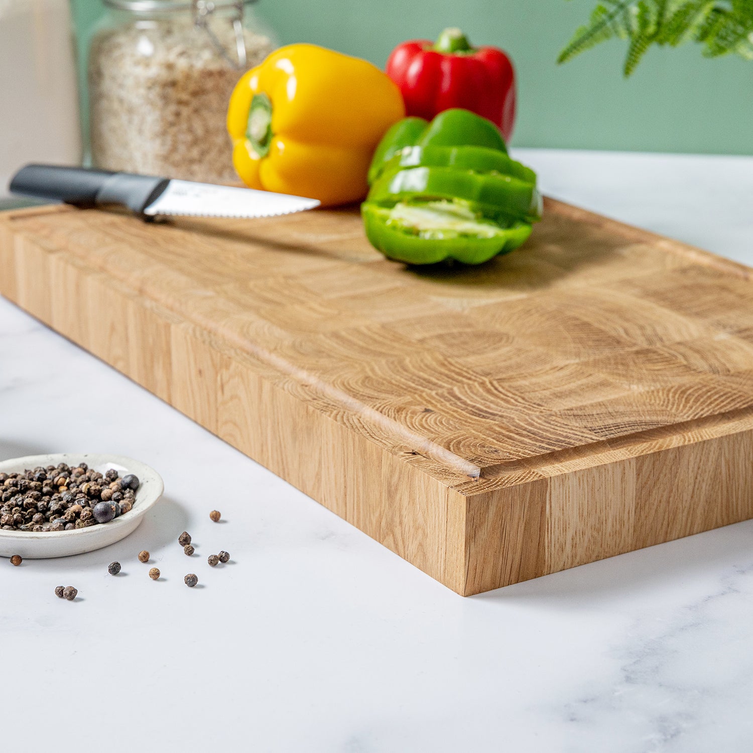 Solid Oak End Grain Chopping Board