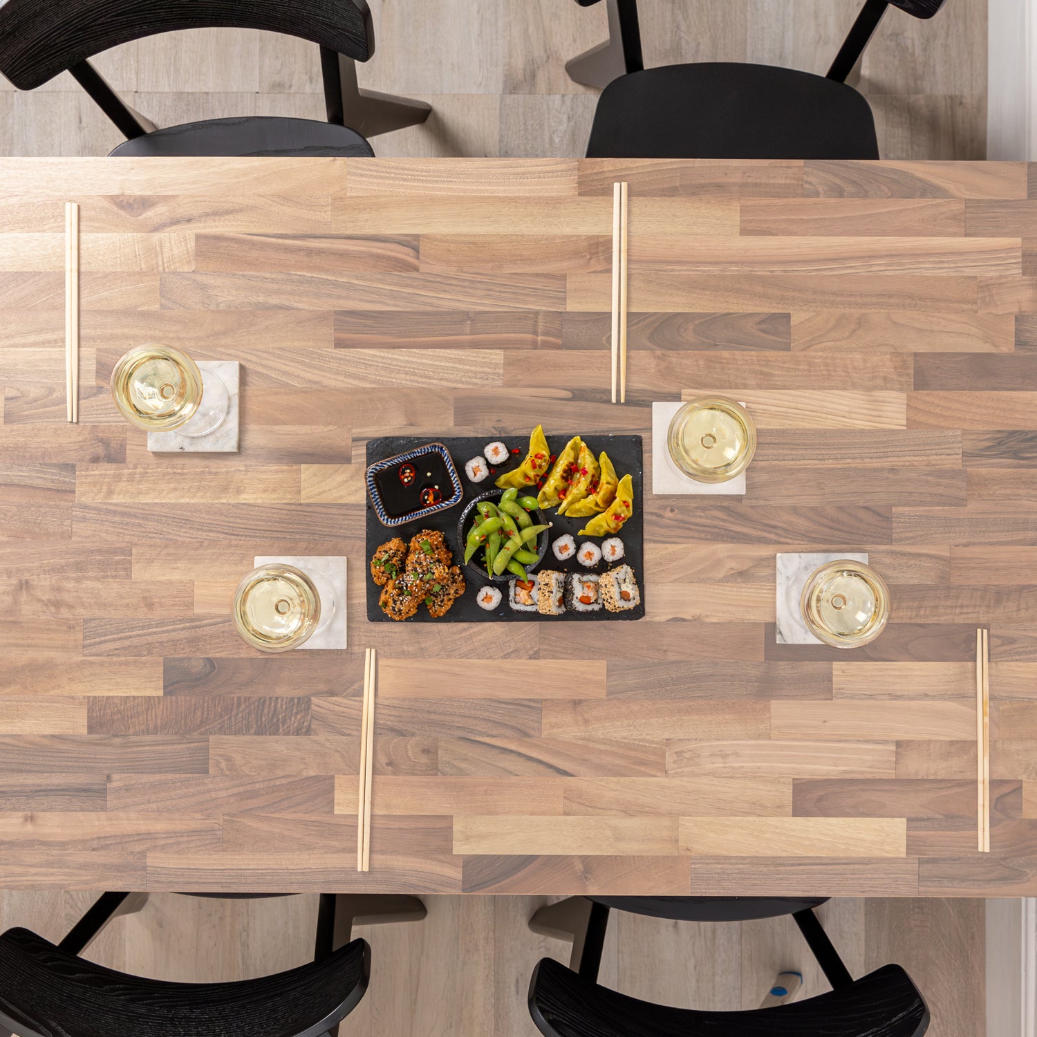 Solid Walnut Table tops Sanded