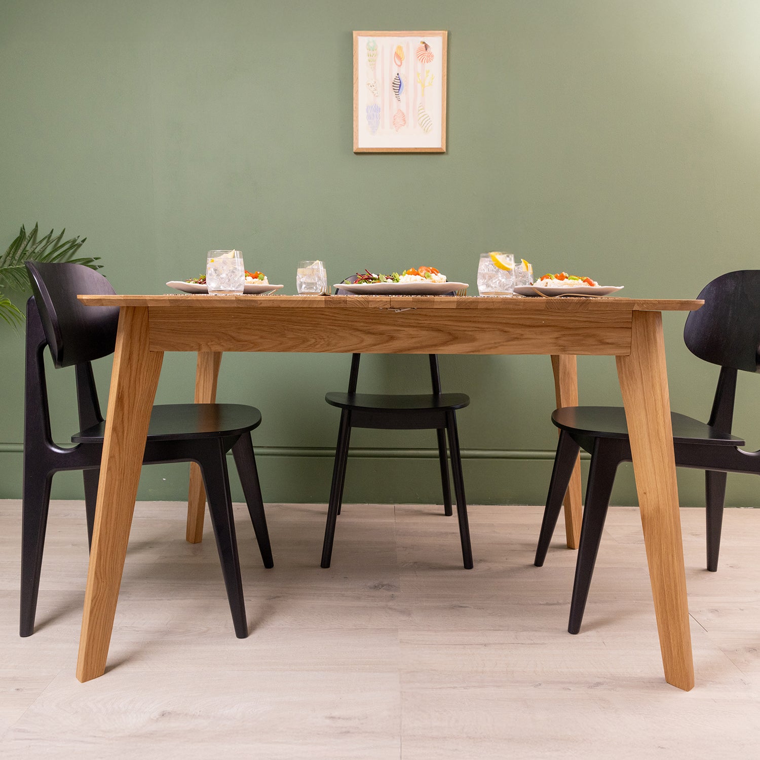 Solid Wood Extending Dining Table