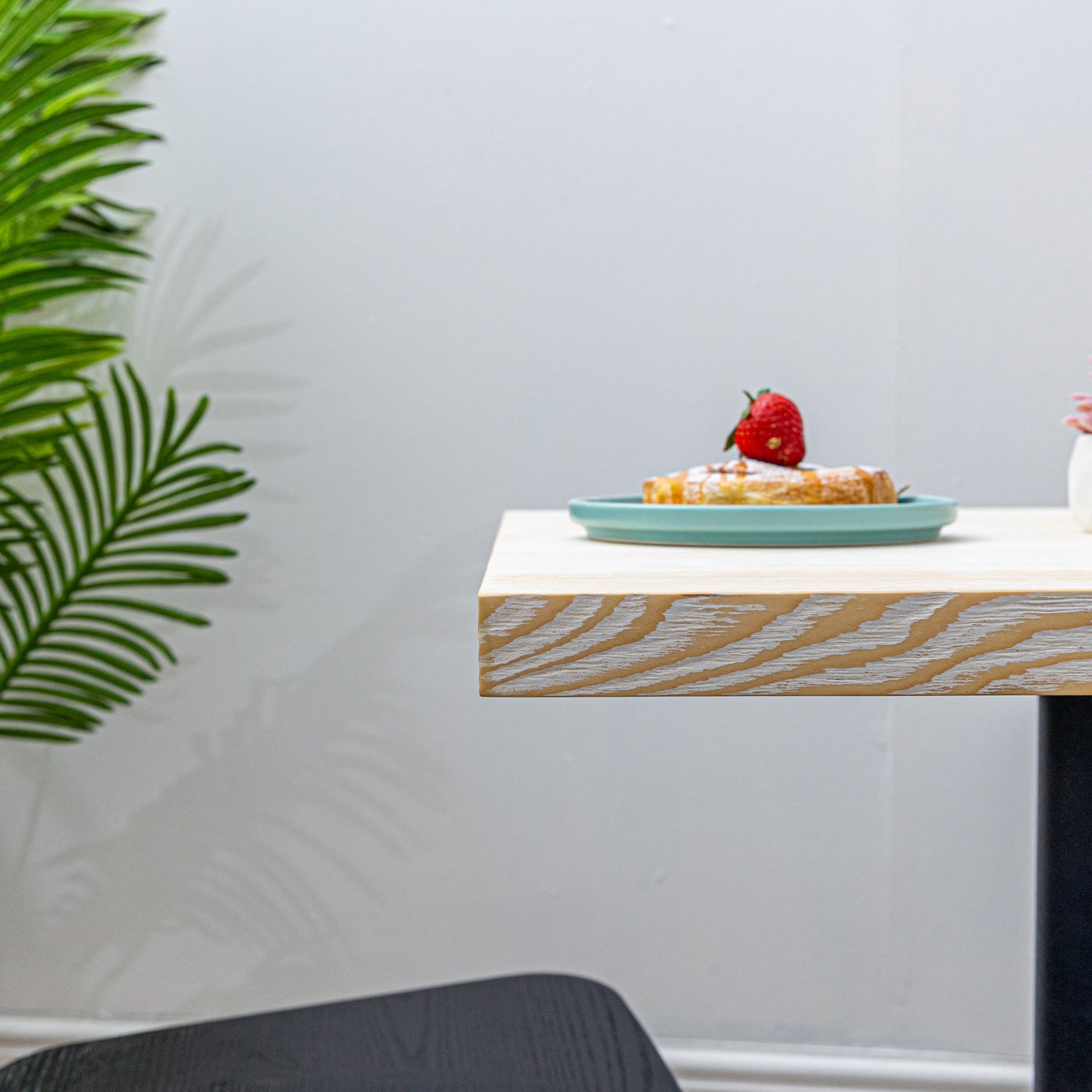 White Wood Bistro Tabletop - Solid Pine