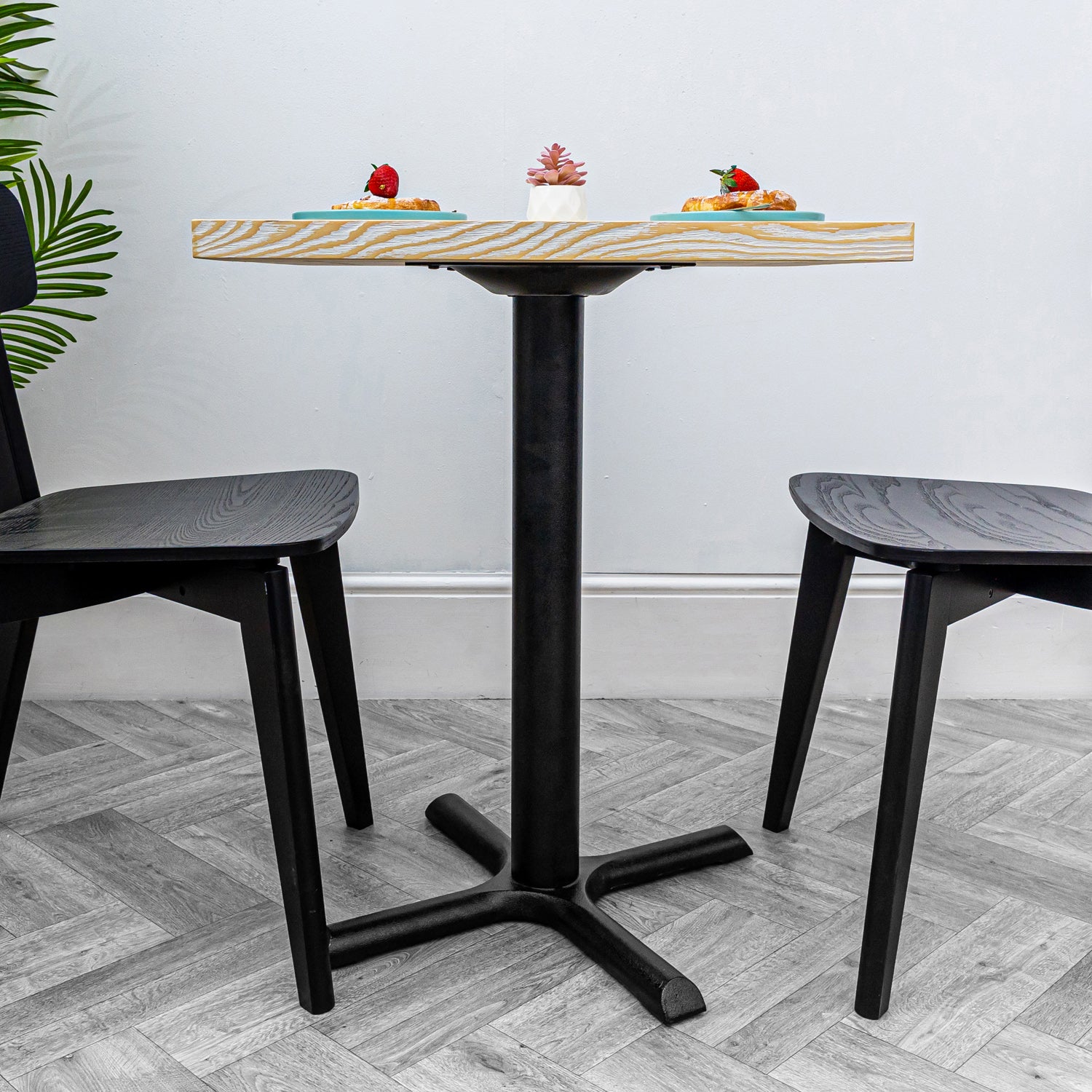 White Wood Bistro Tabletop - Solid Pine