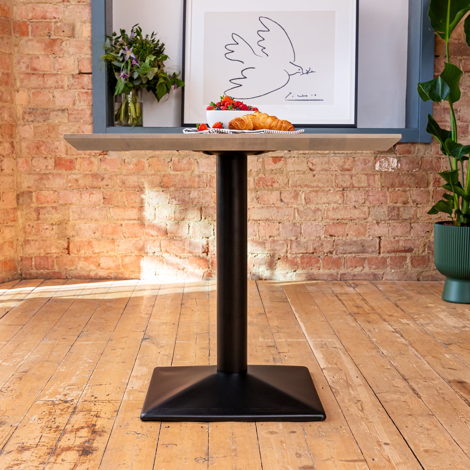 White Wood Cafe Table