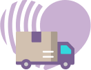 Fast and free delivery icon