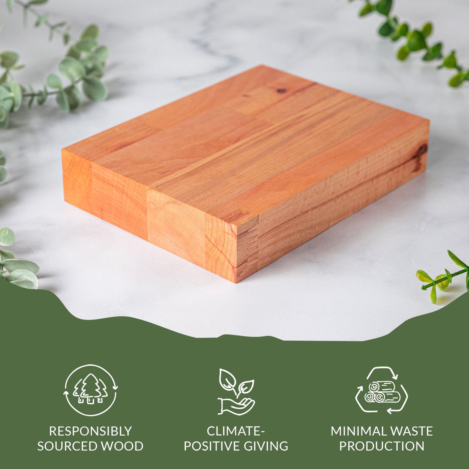 Beech Wood Sample 200mm X 150mm X 40mm