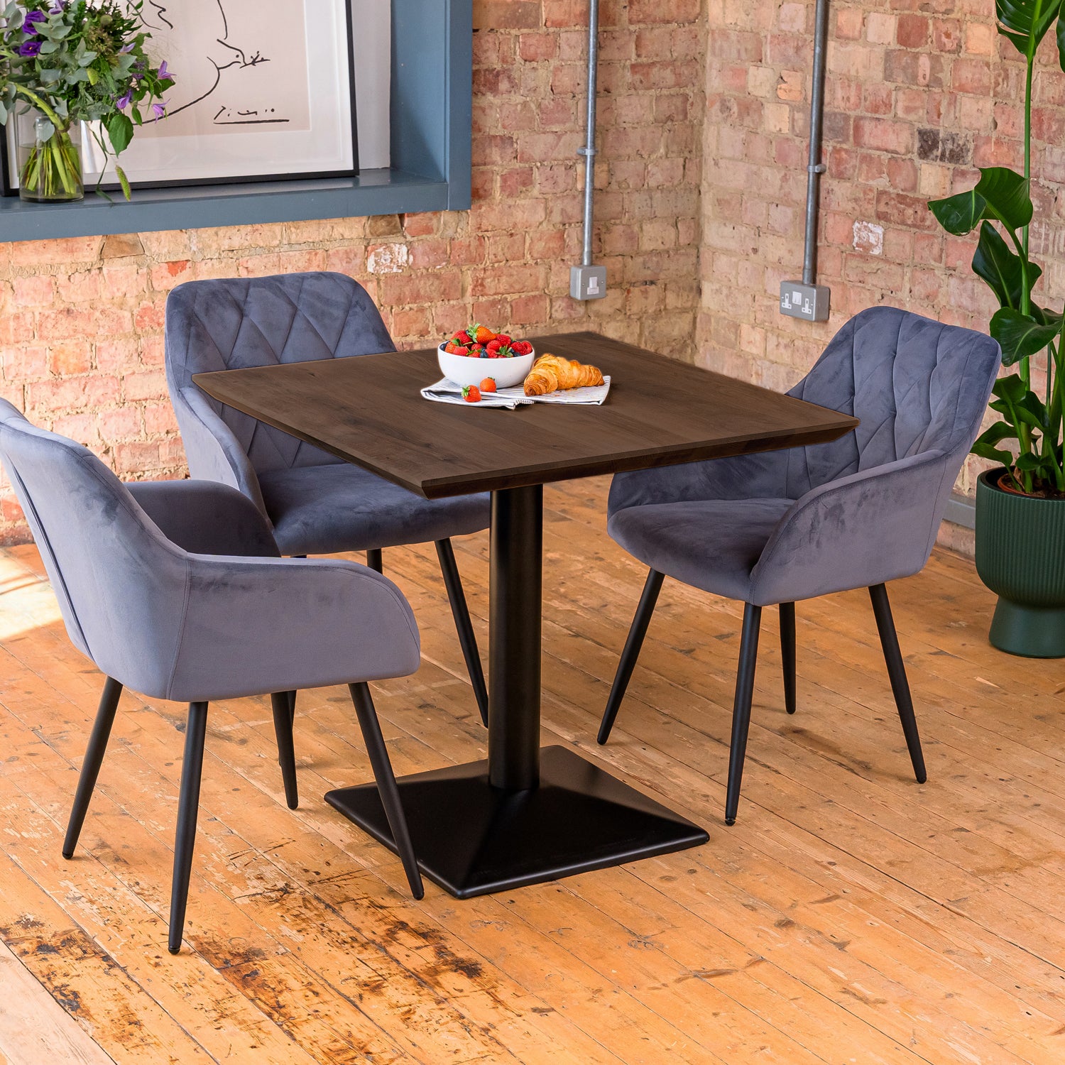 Black Wood Cafe Tabletop