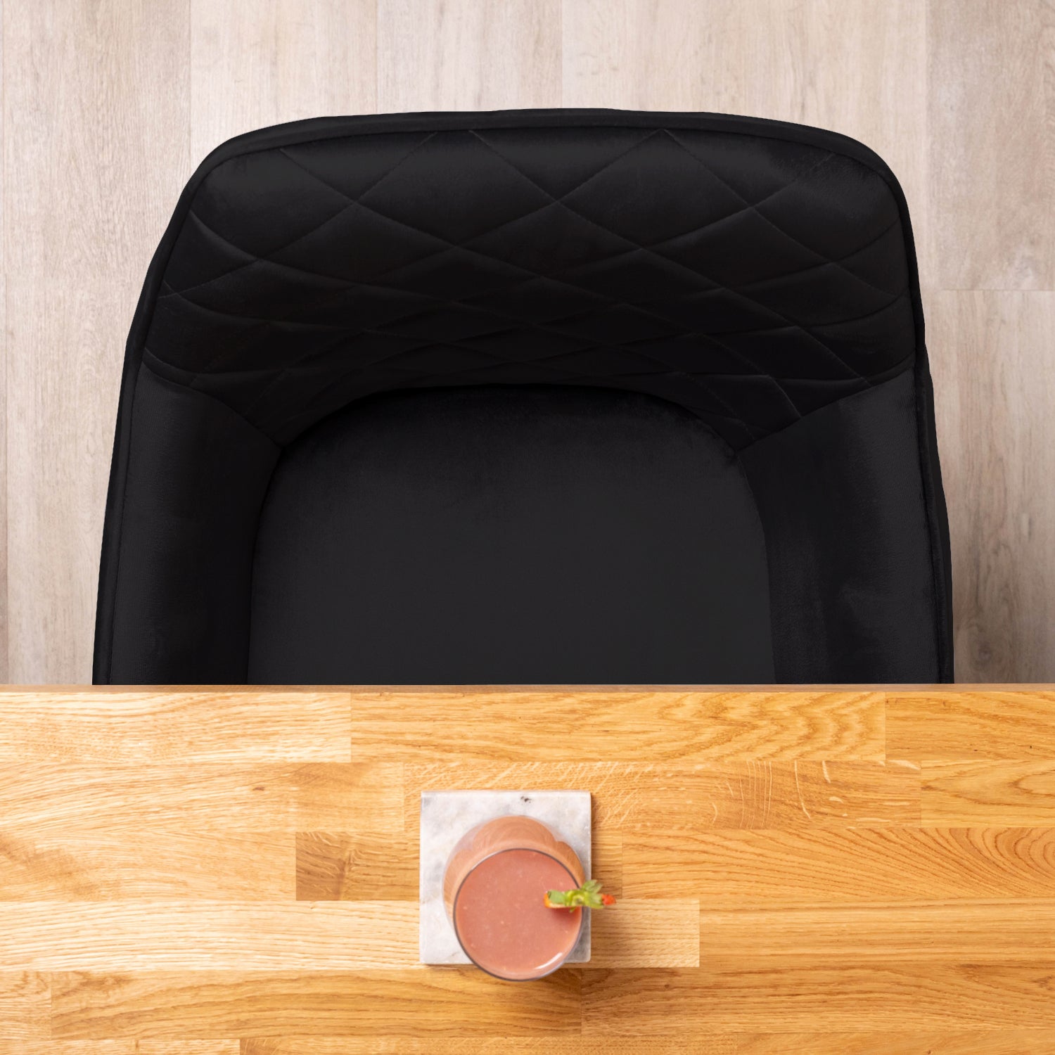 Charcoal Velvet Dining Chair