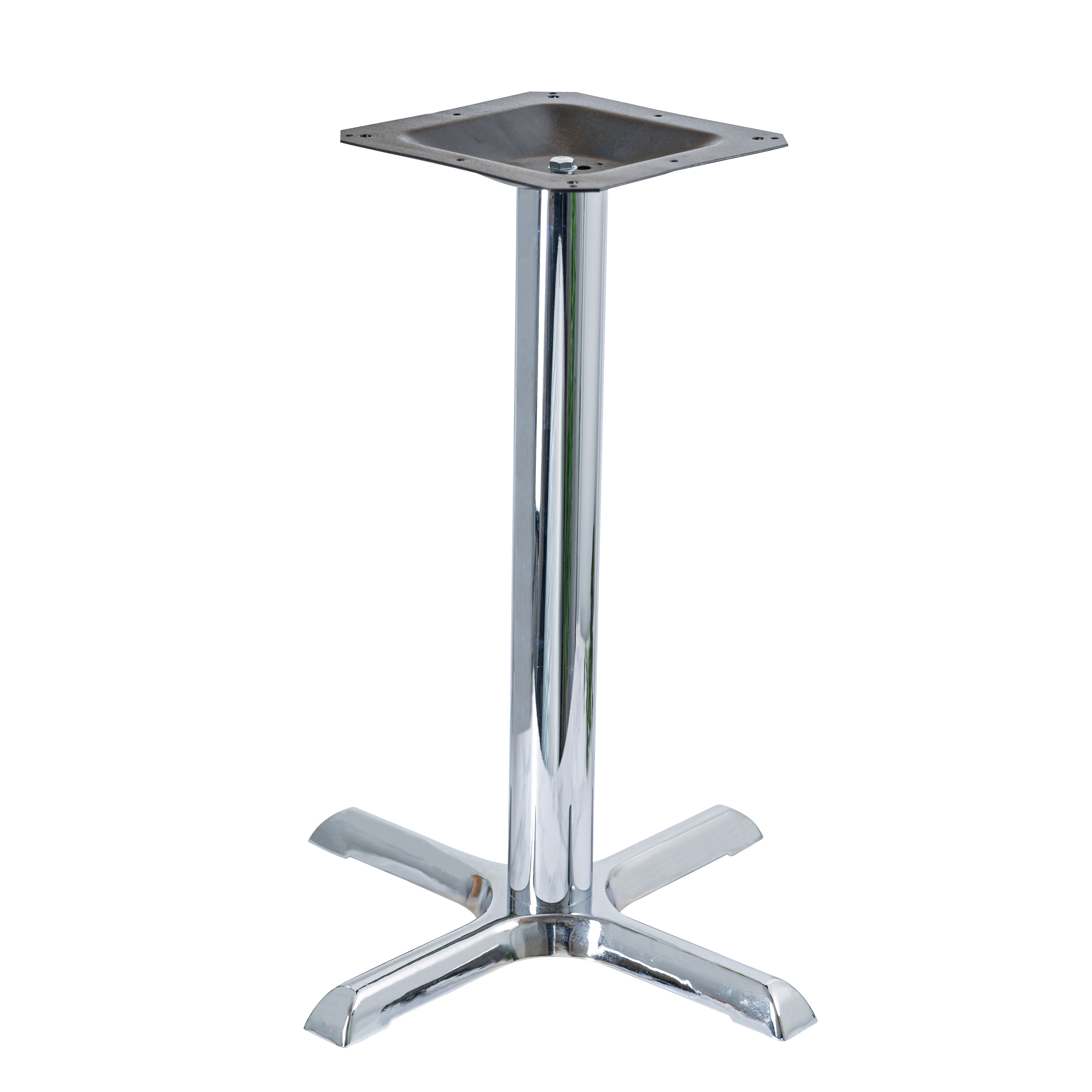 Chrome 4 Leg Cast Iron Table Base 720mm x 430mm