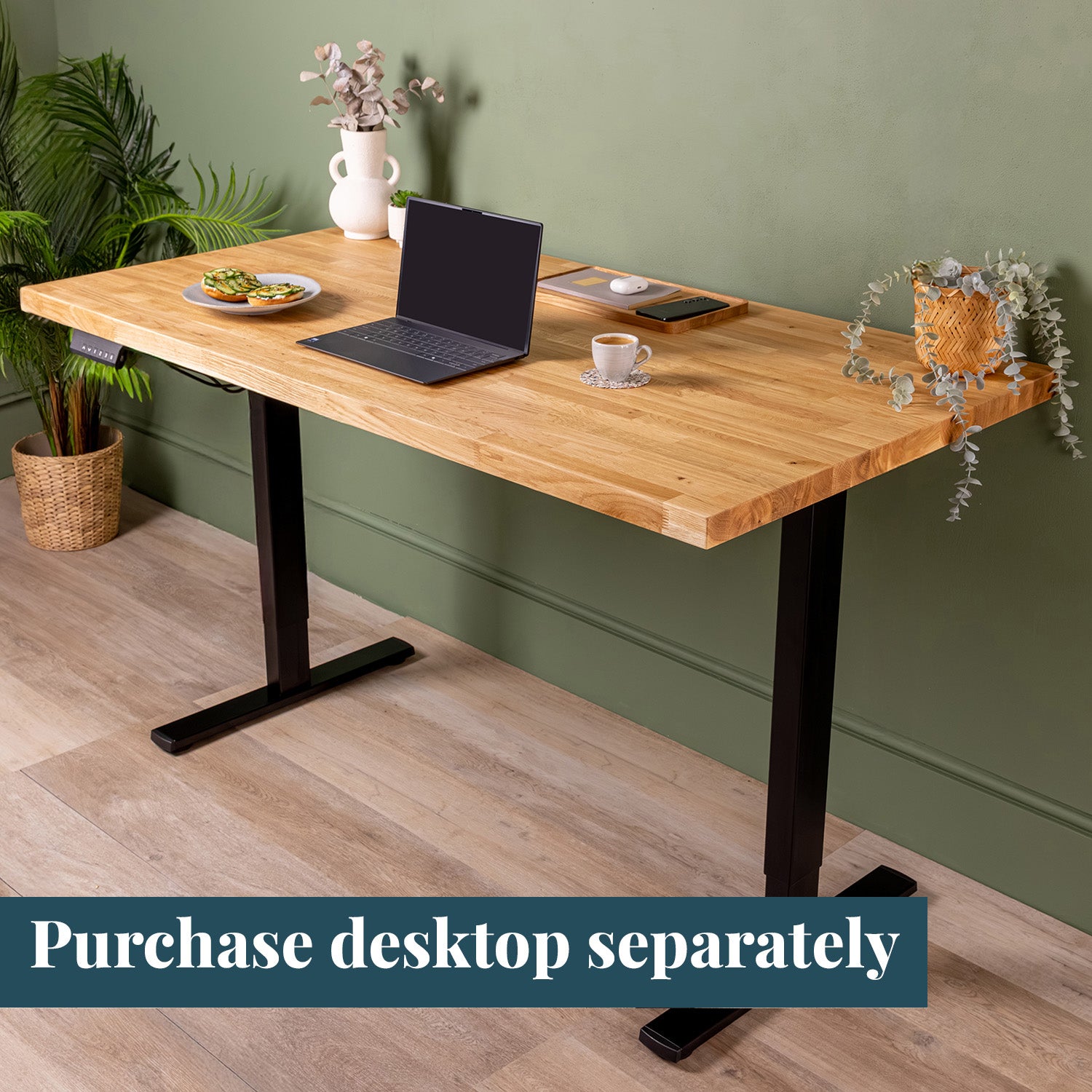 Premium Dual Motor Black Standing Desk domli d2