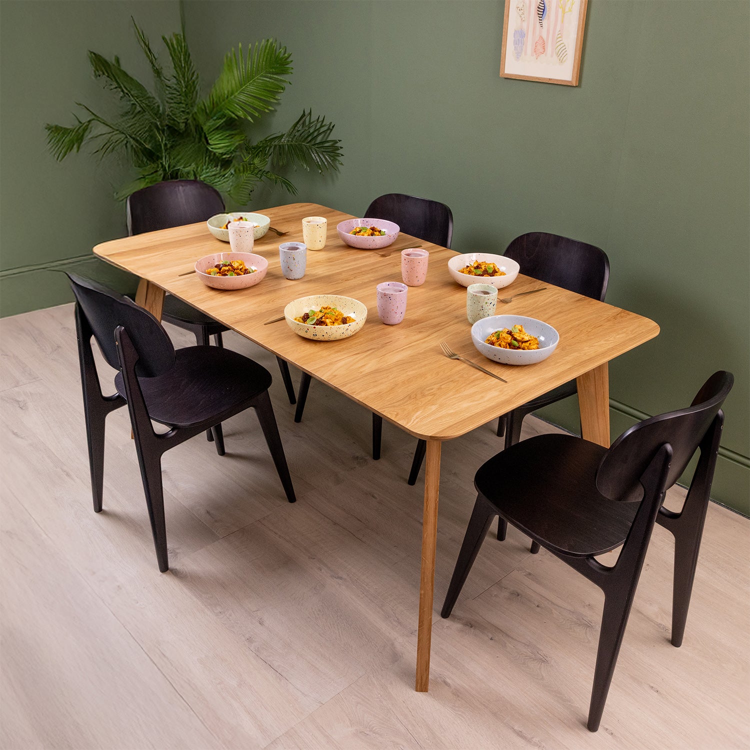 Extendable Dining Table - Solid Oak | 1600mm x 900mm (non-extended)
