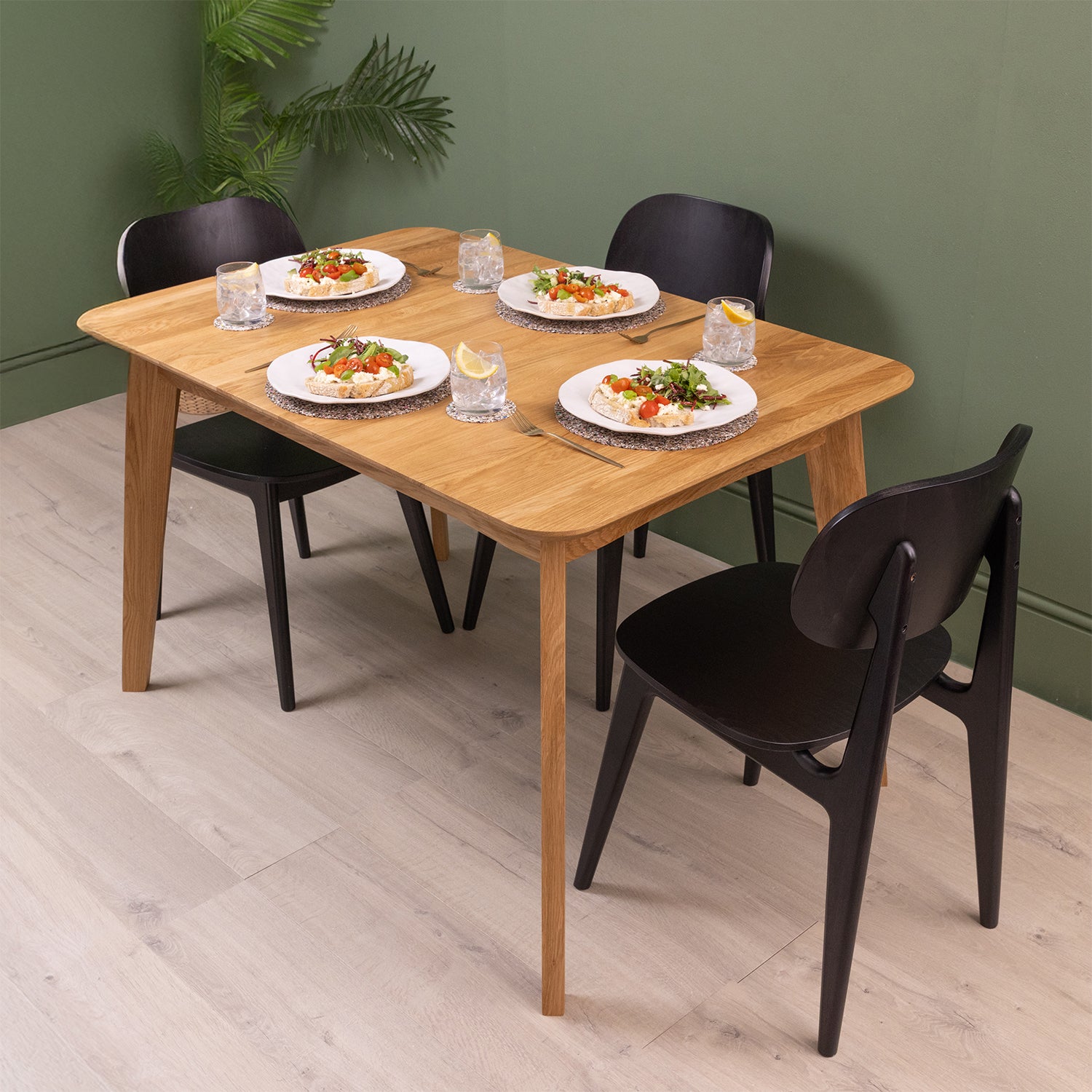 Extendable Dining Table - Solid Oak | 1200mm x 800mm (non-extended)