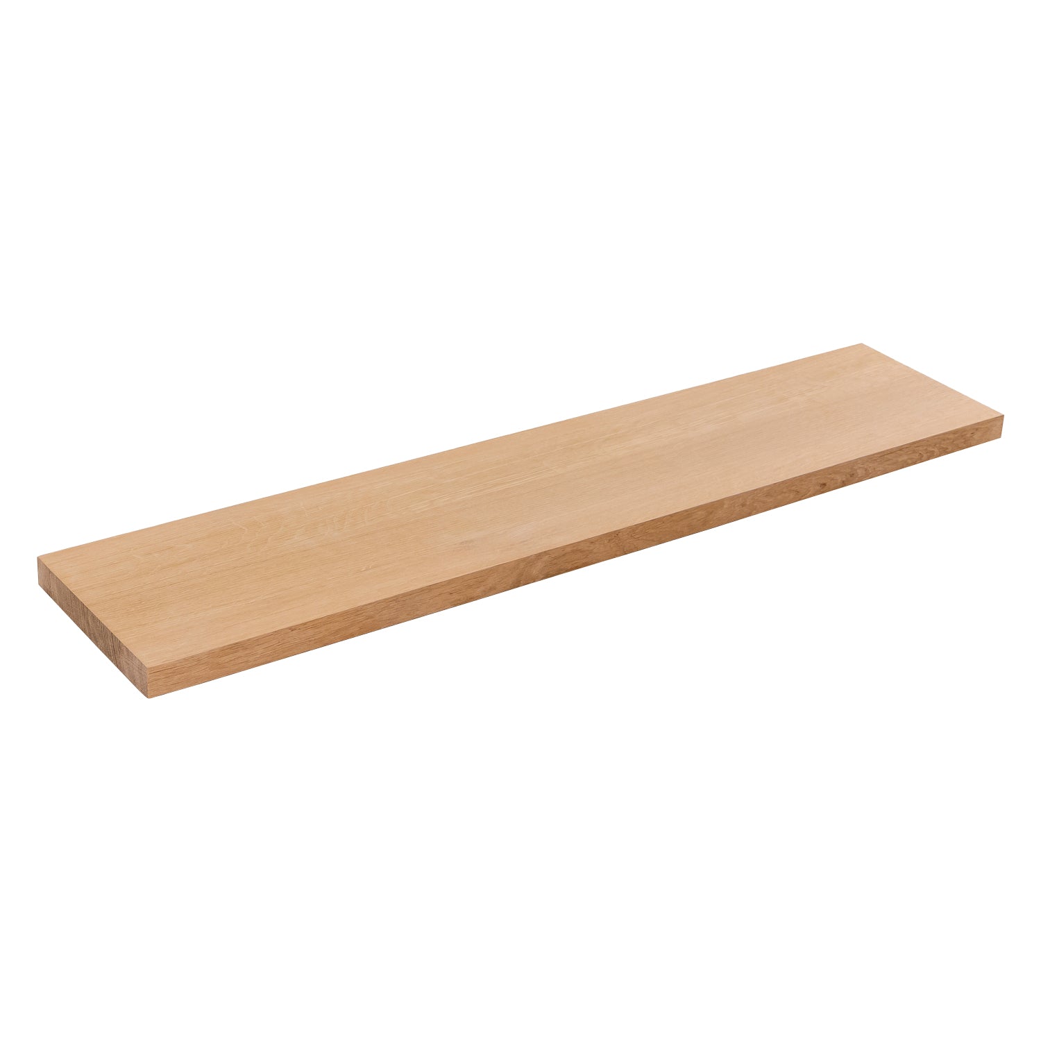 Full Stave Prime Oak Solid Wood Shelf - 27mm thick