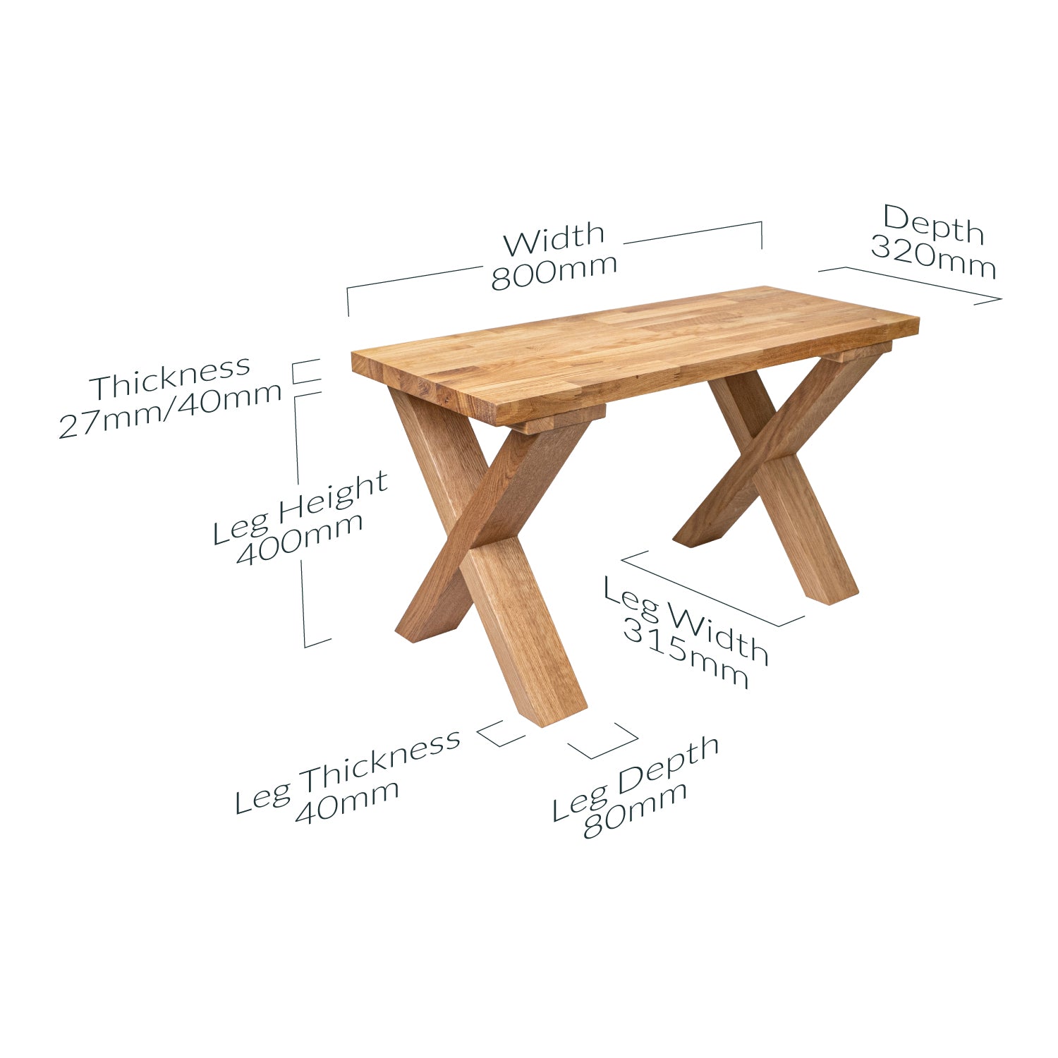 Oak Dining Bench