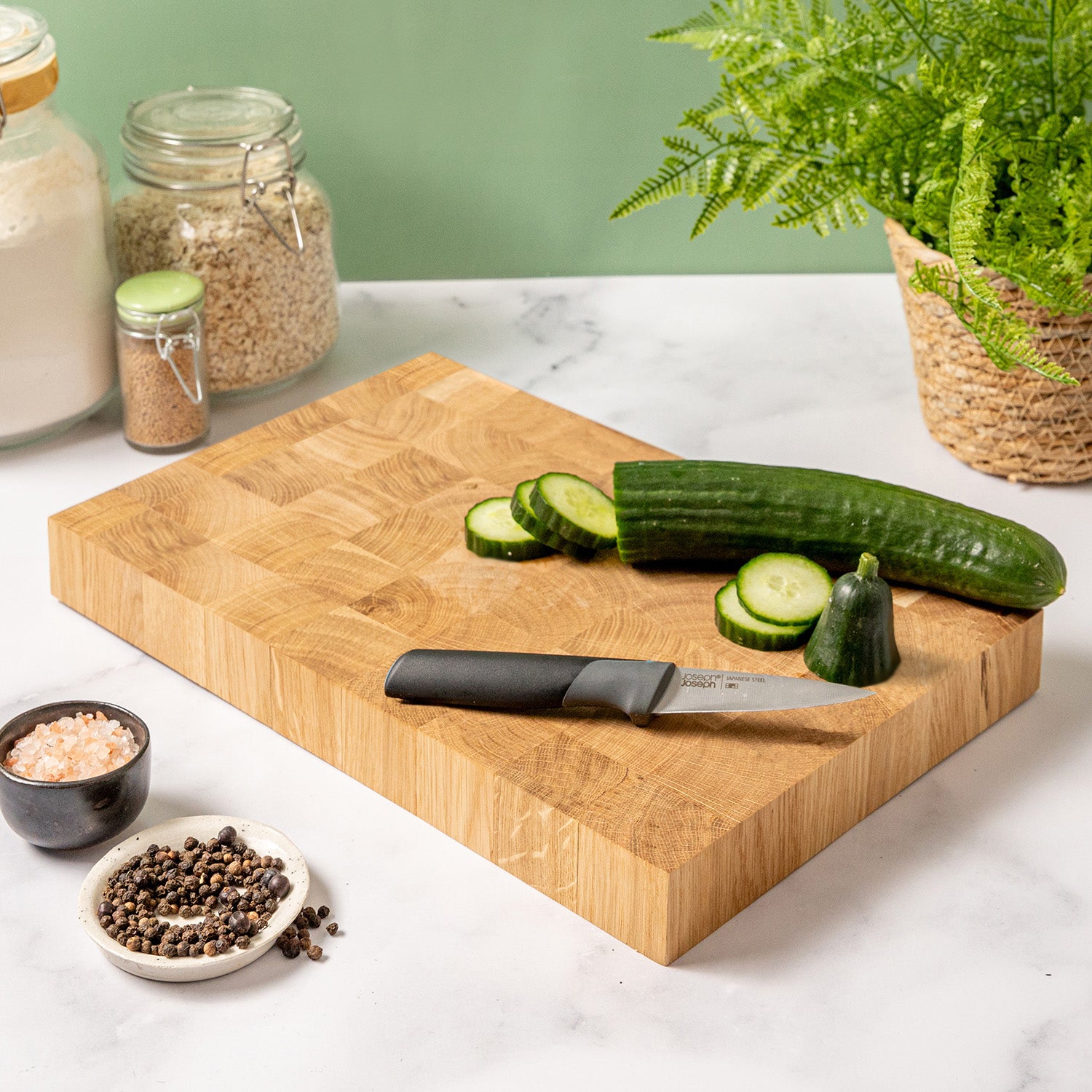 Solid Oak End Grain Chopping Board