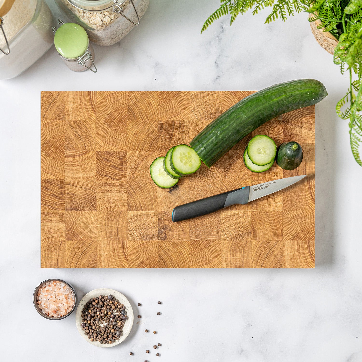 Oak End Grain Wooden Cutting Board