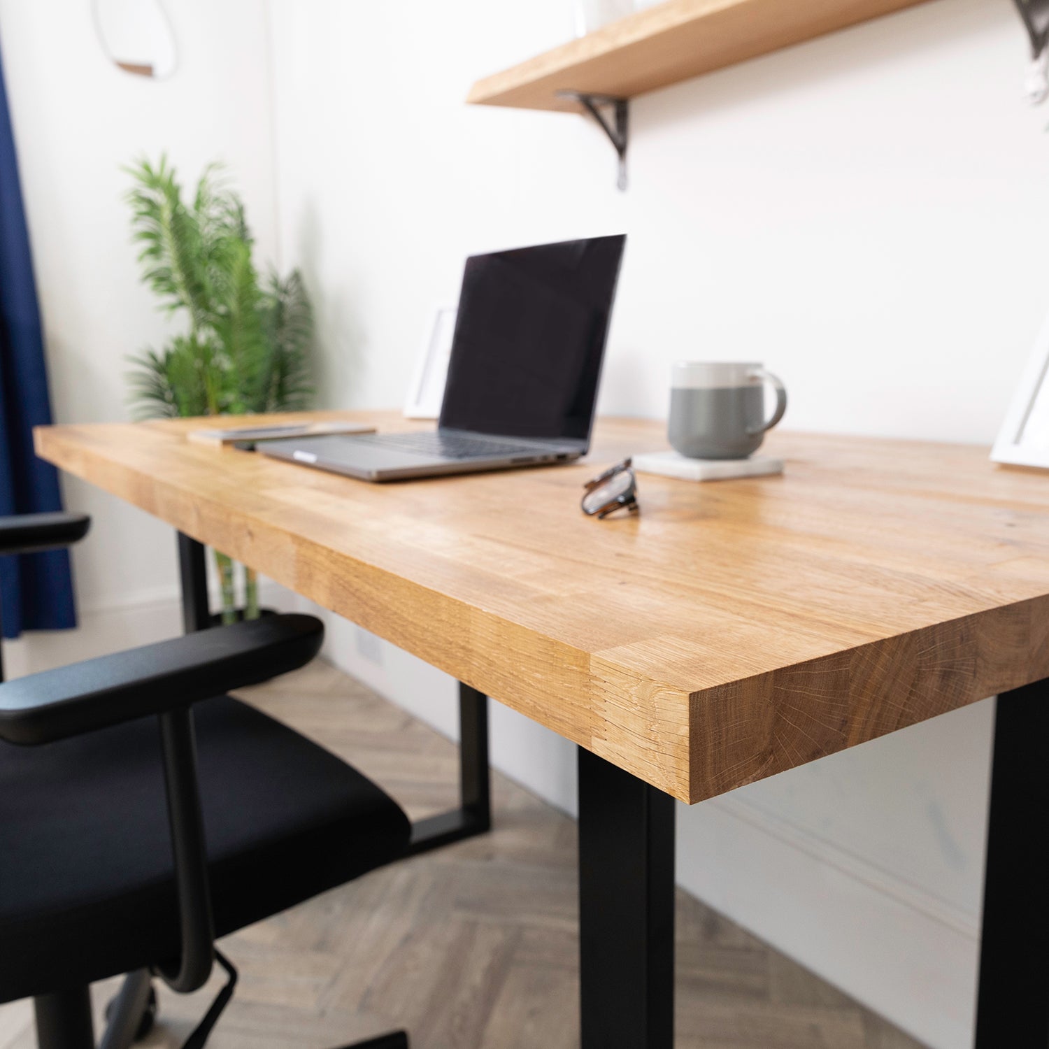 Oak Wooden Desk - 40mm thick desktop
