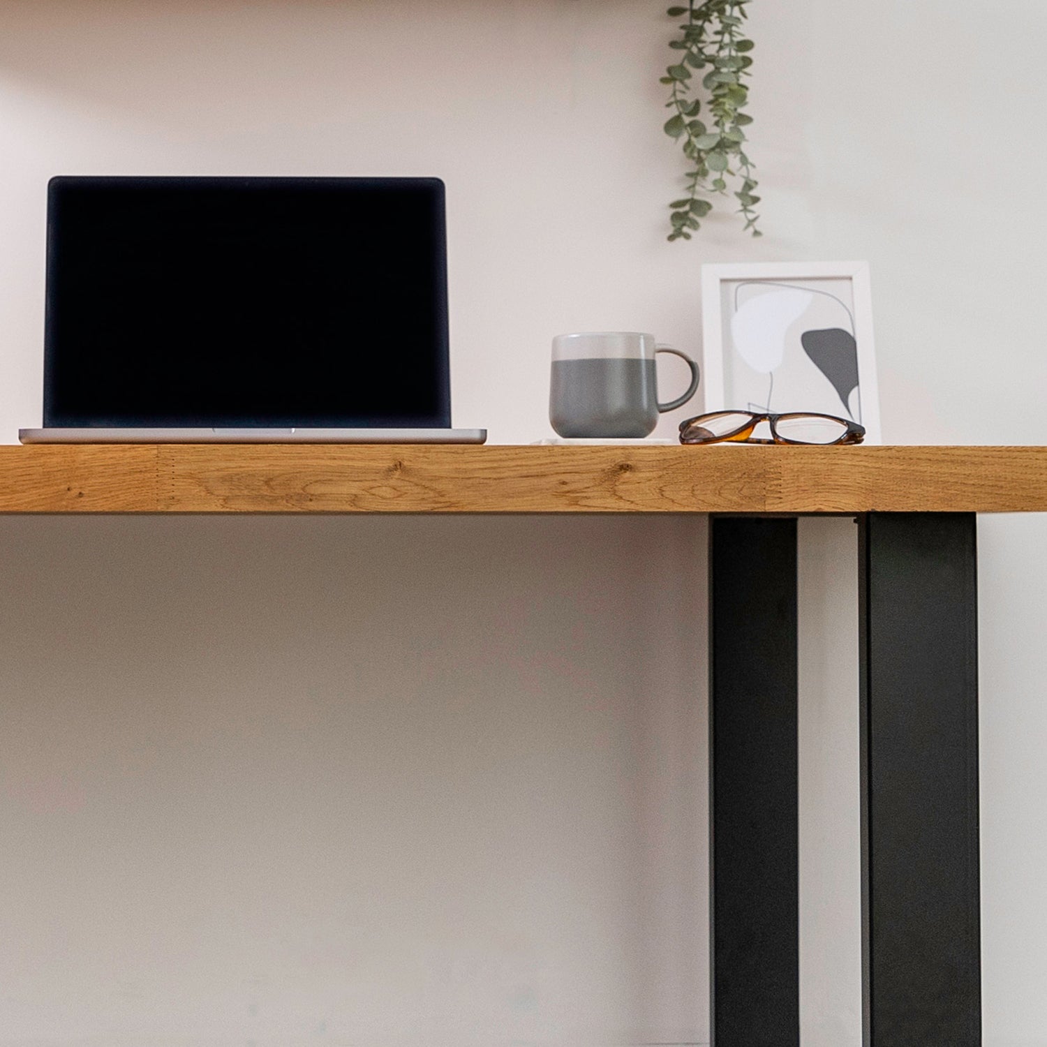 Oak Wooden Desk - 40mm thick desktop