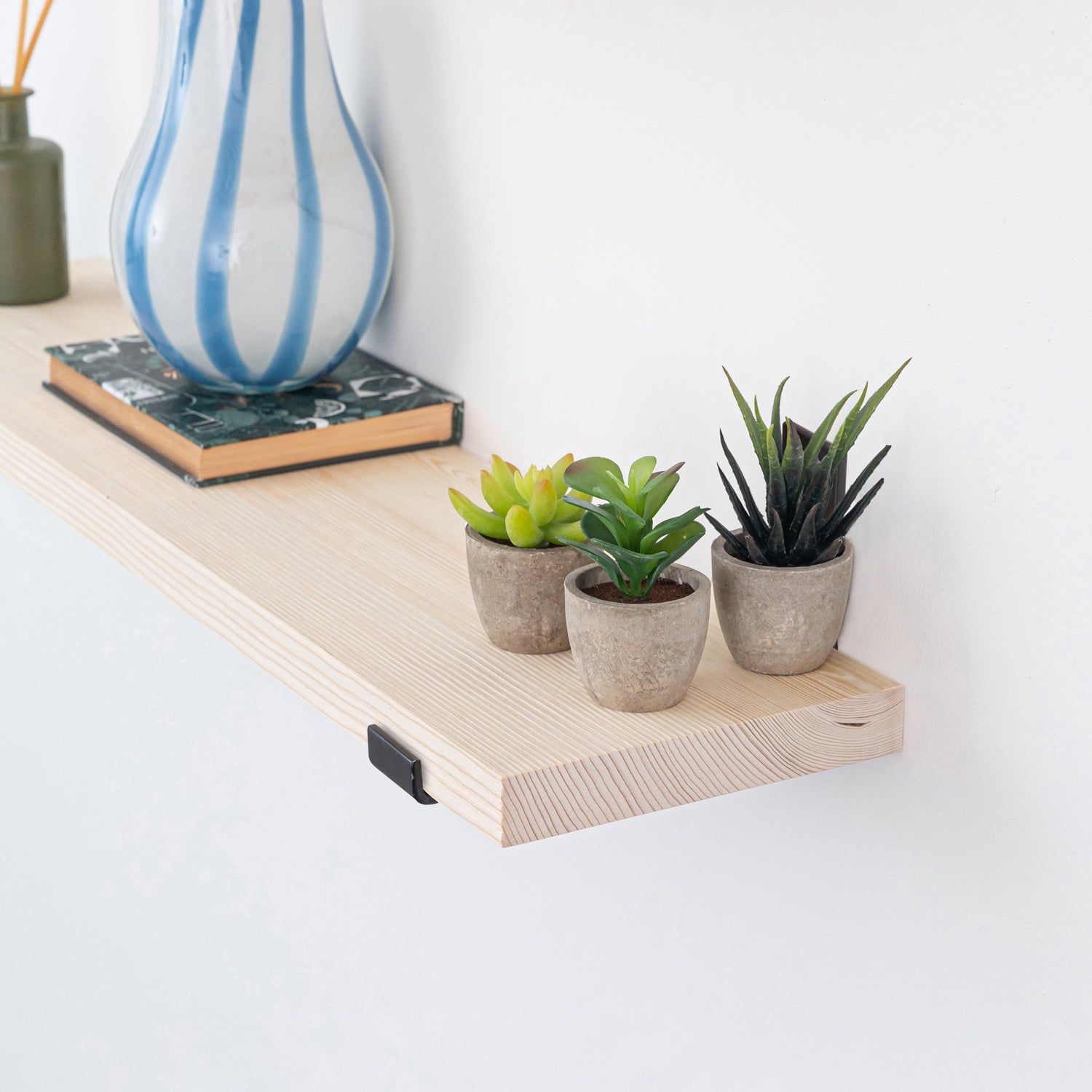 Pine Wall Shelves, Raw