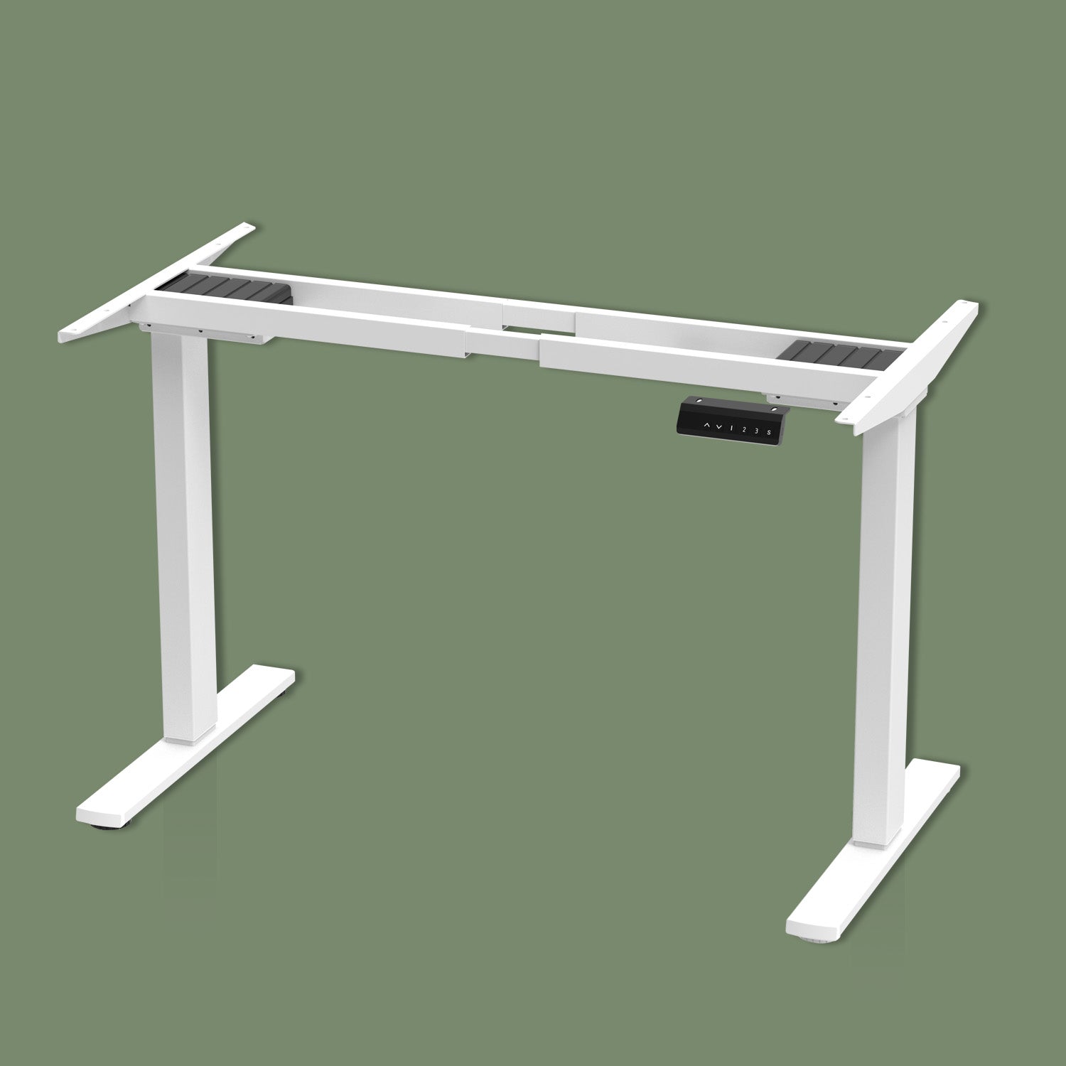 domli d2 Dual Motor White Standing Desk Frame