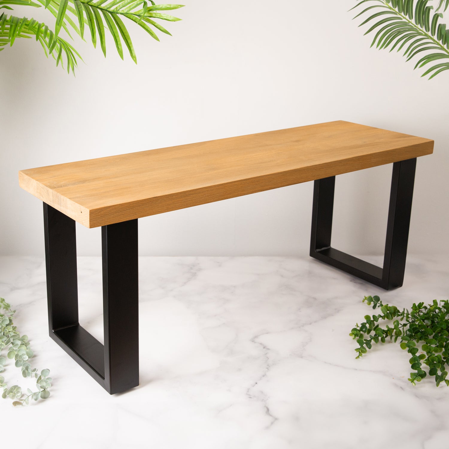 Premium Solid Oak Bench for Dining Table - Pure
