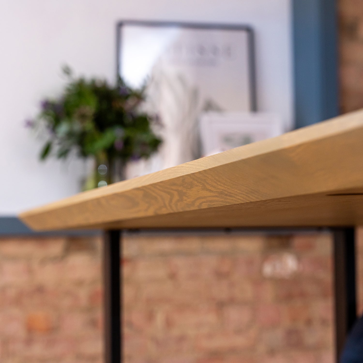 Premium Solid Oak Dining Tabletop - Pure