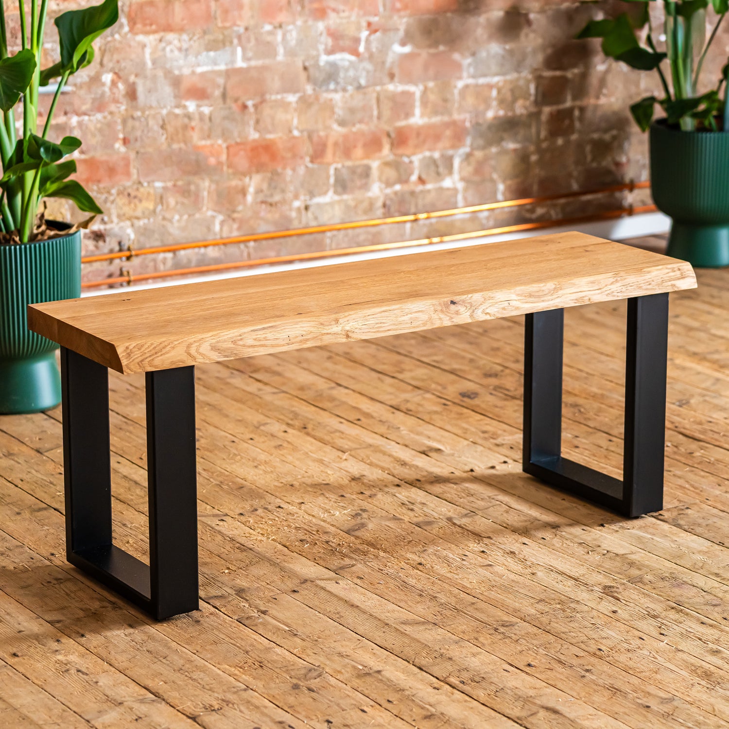 Premium Solid Oak Live Edge Wood Benchtop