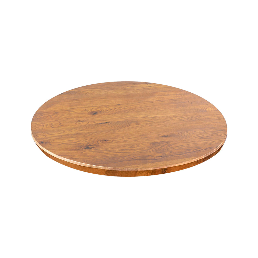 Premium Solid Oak Round Dining Tabletop - Natural (Light Oak)