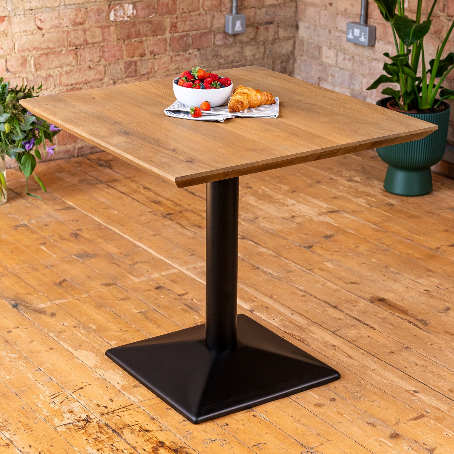 Premium Solid Oak Small Dining Table - Pure