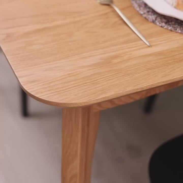 Extendable Dining Table - Solid Oak Video
