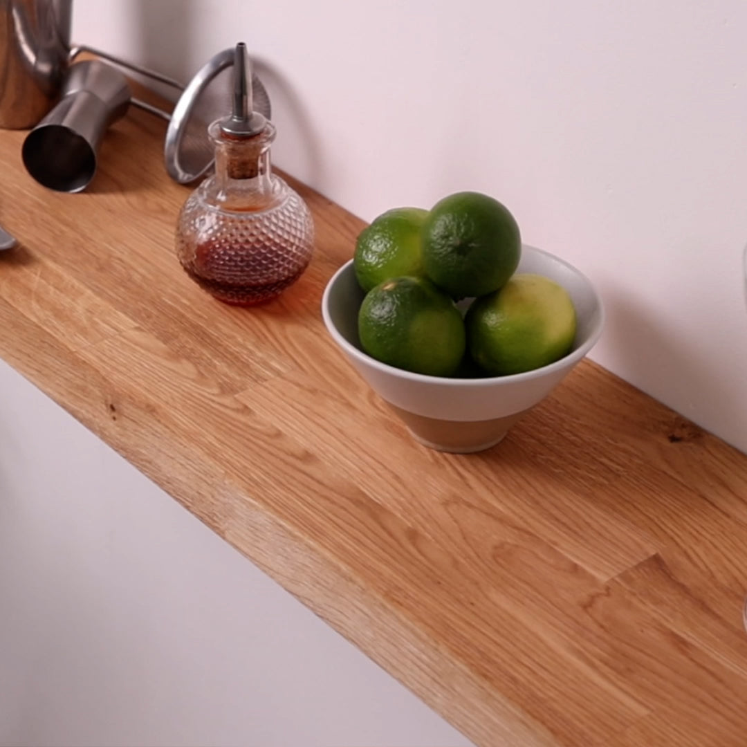 Solid Oak Wall Shelf 40mm