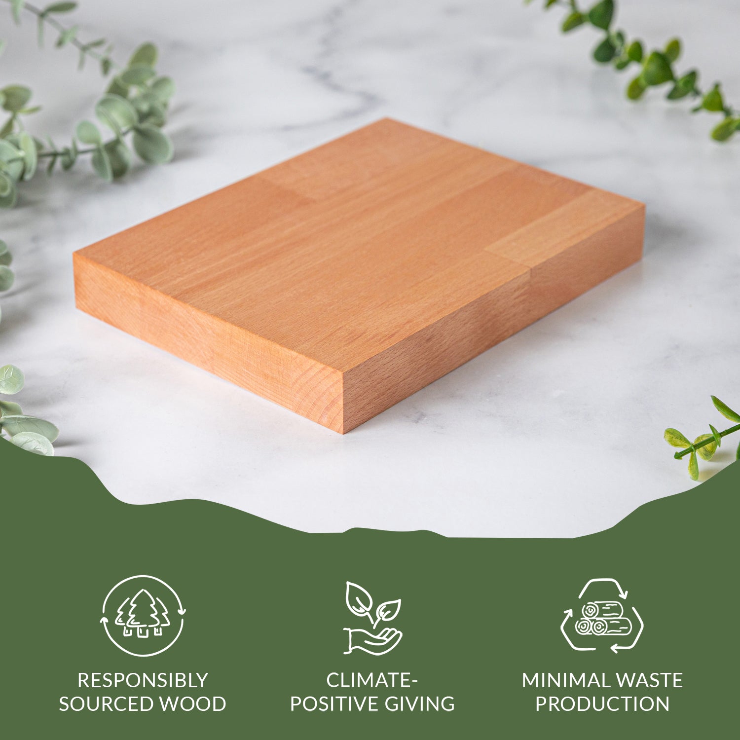 Prime Beech Wood Sample 200mm X 150mm X 27mm