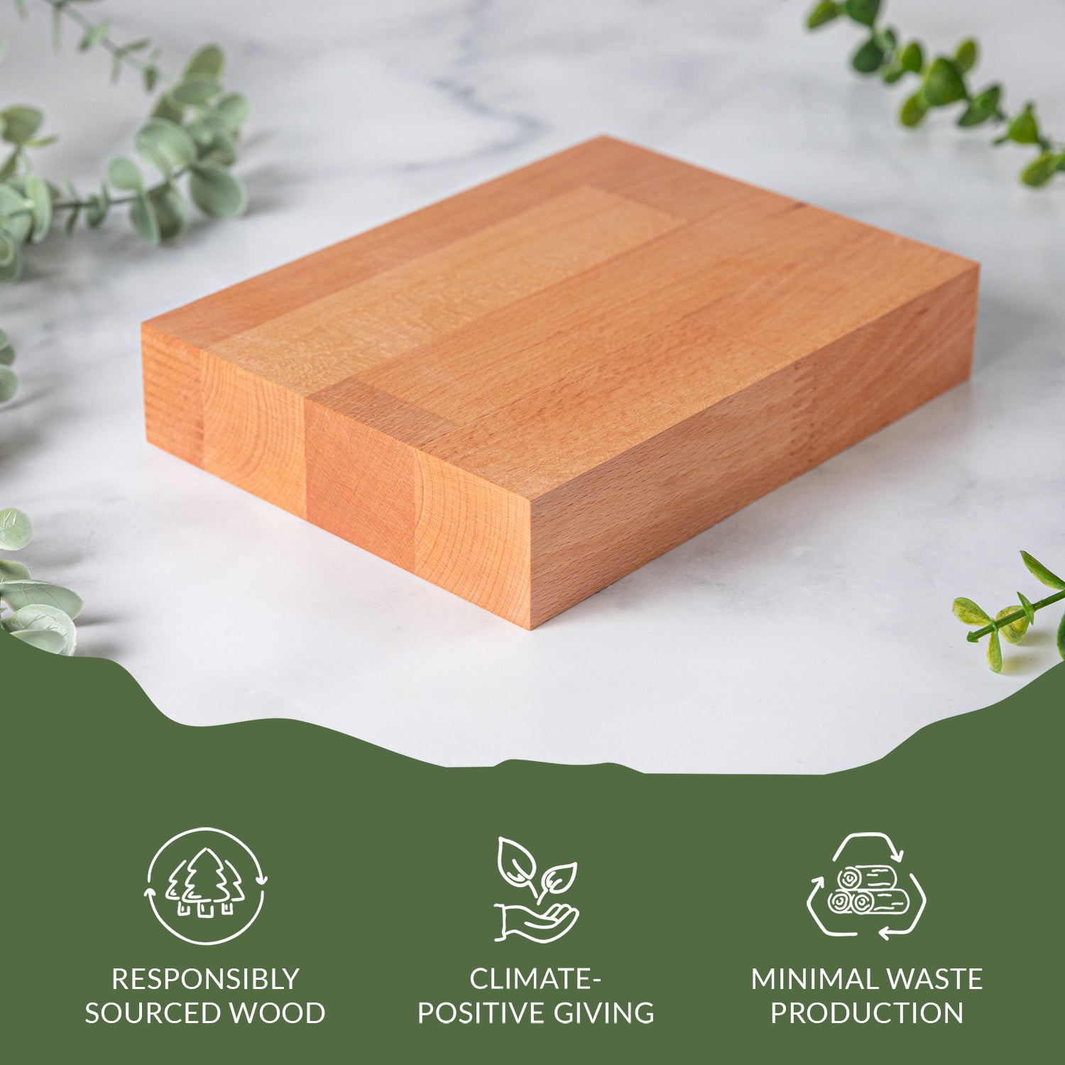 Prime Beech Wood Sample 200mm X 150mm X 40mm