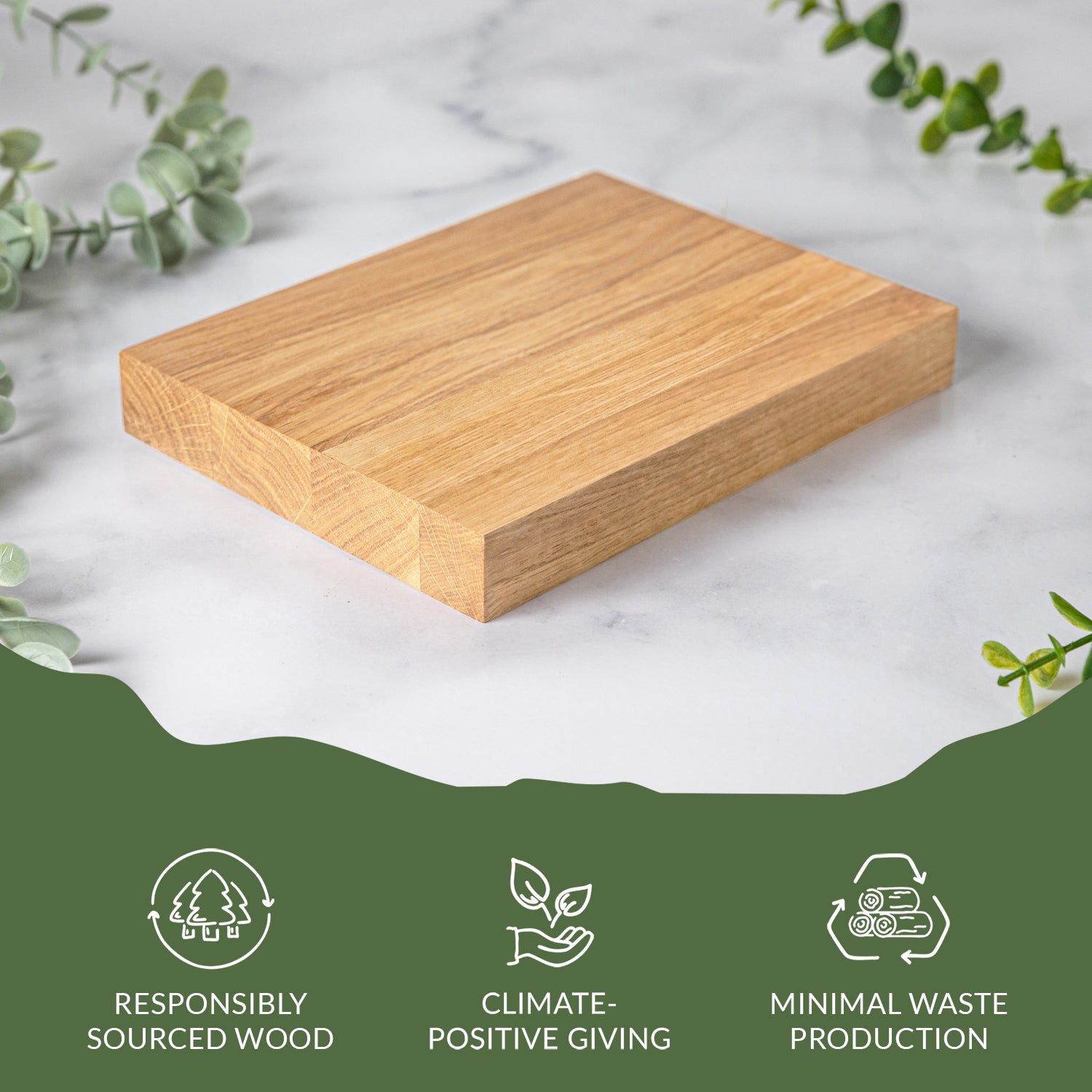 Prime Oak Wood Sample 200mm X 150mm X 27mm