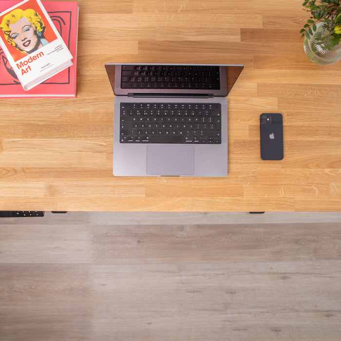 Long Rounded Pc Prime Oak Solid Wood Rounded Desktop