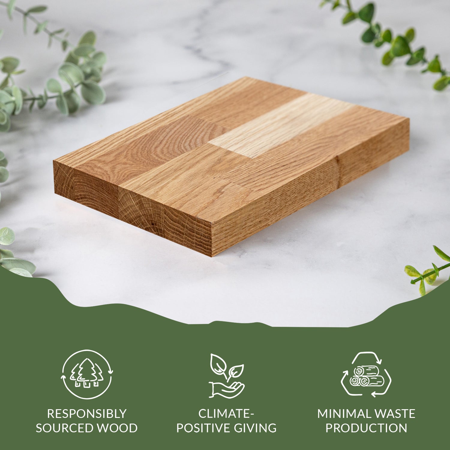 Rustic Oak Wood Sample 200mm X 150mm X 27mm