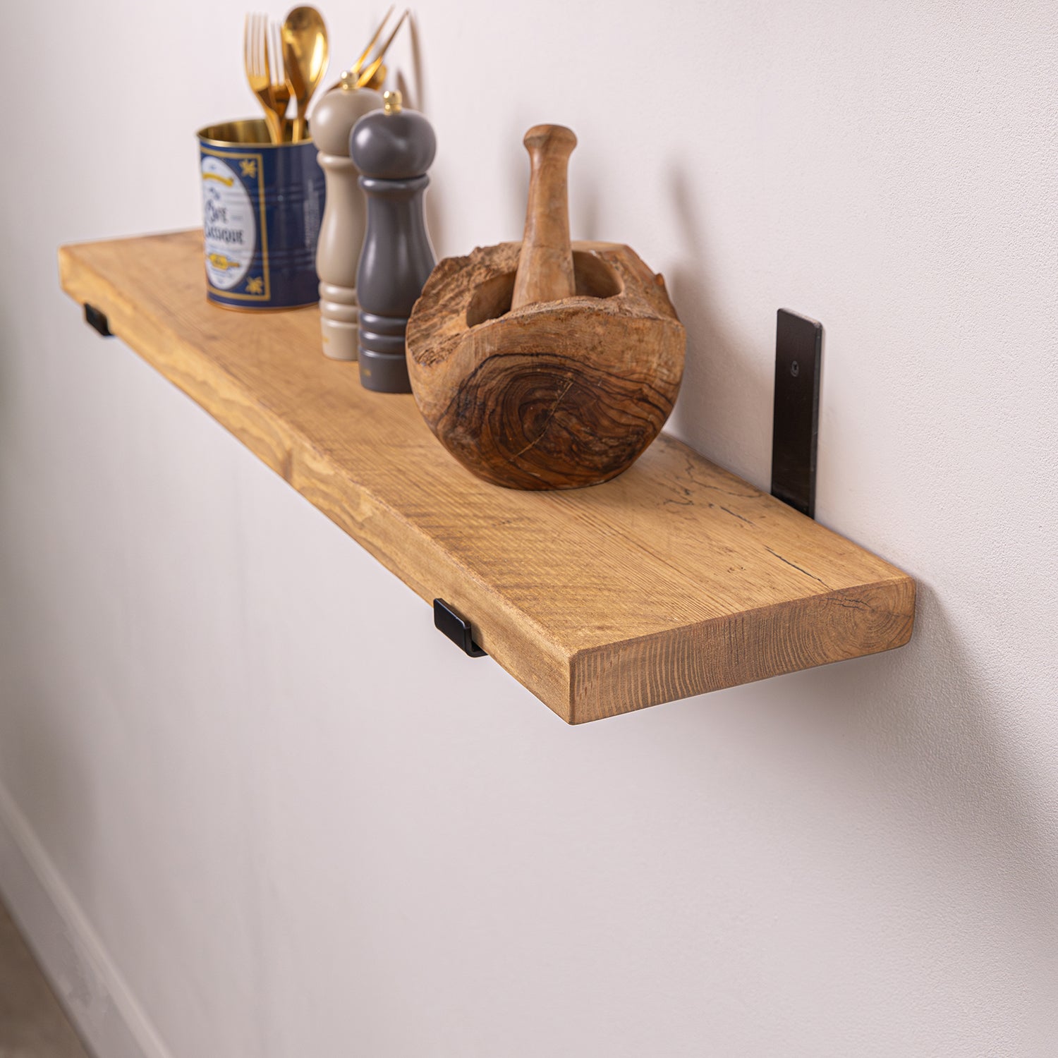 Rustic Pine Wall Shelf